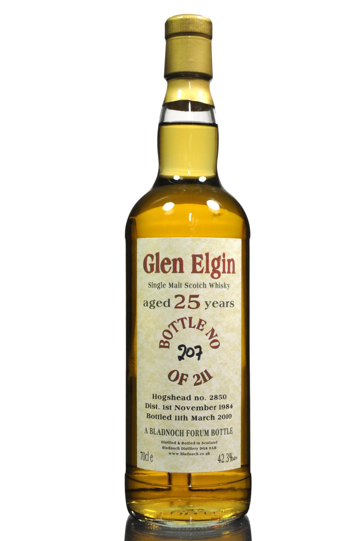 Glen Elgin 1984-2010 - 25 Year Old