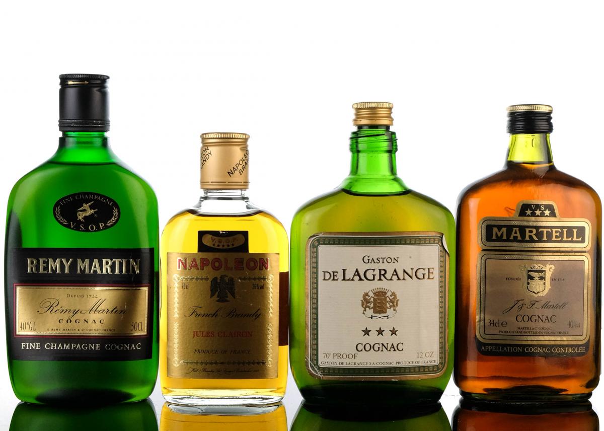 4 x Assorted Cognacs