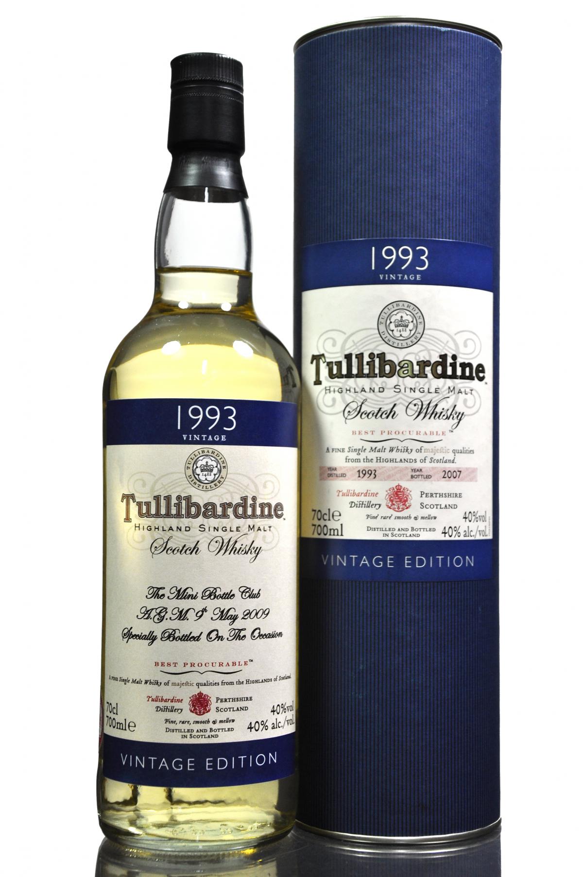 Tullibardine 1993-2009 - The Mini Bottle Club