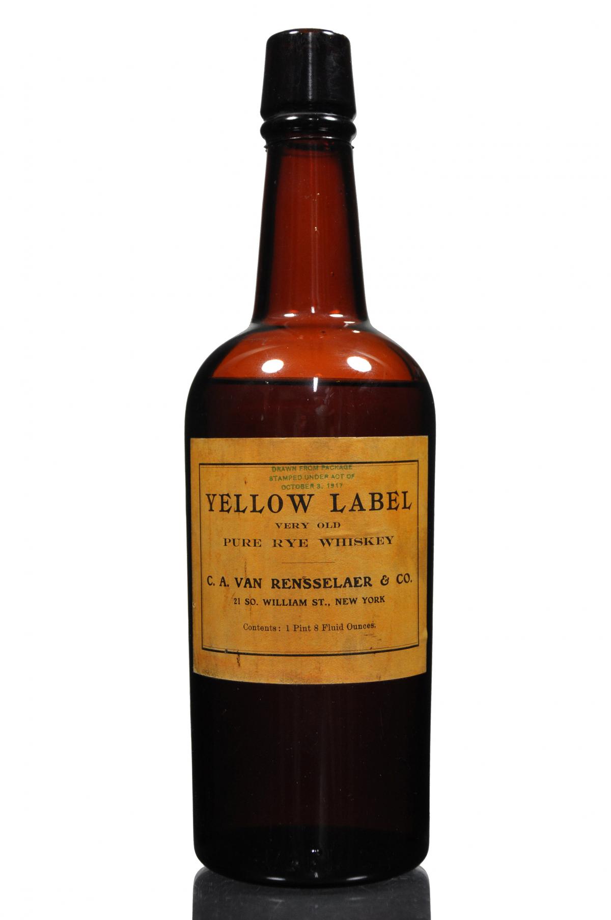 Yellow Label Pure Rye - 1920s