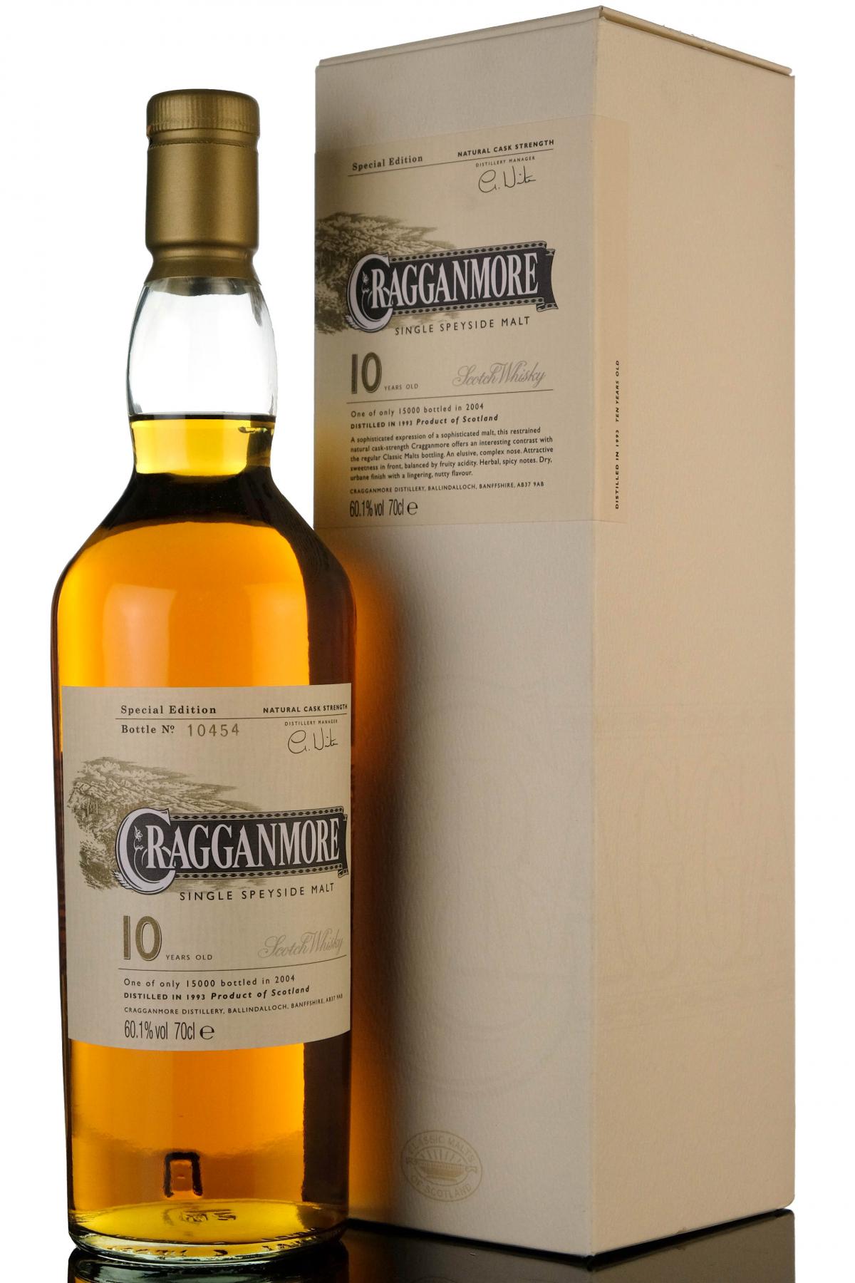 Cragganmore 1993-2004 - 10 Year Old