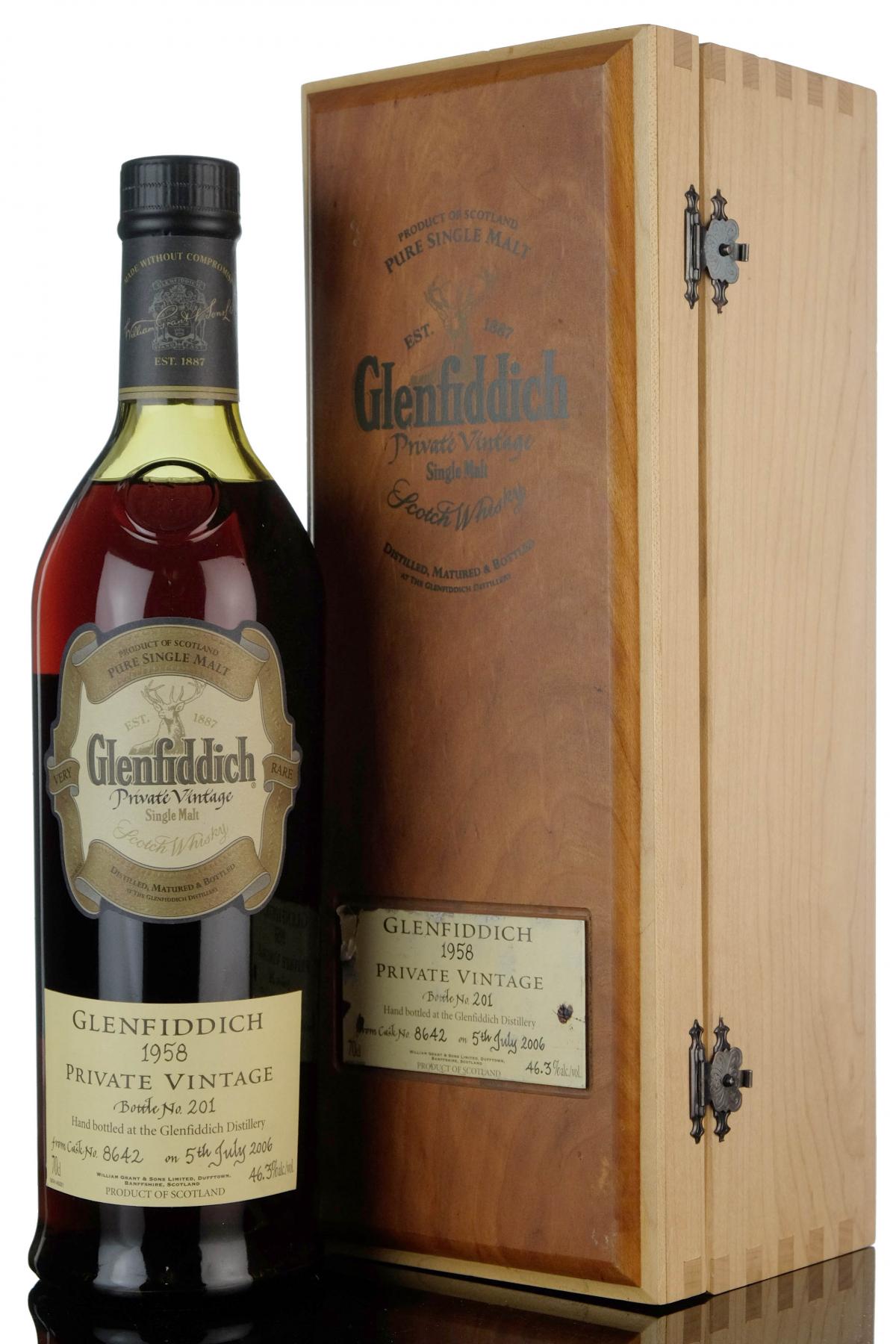 Glenfiddich 1958-2006 - 47 Year Old - Private Vintage - Single Cask 8642