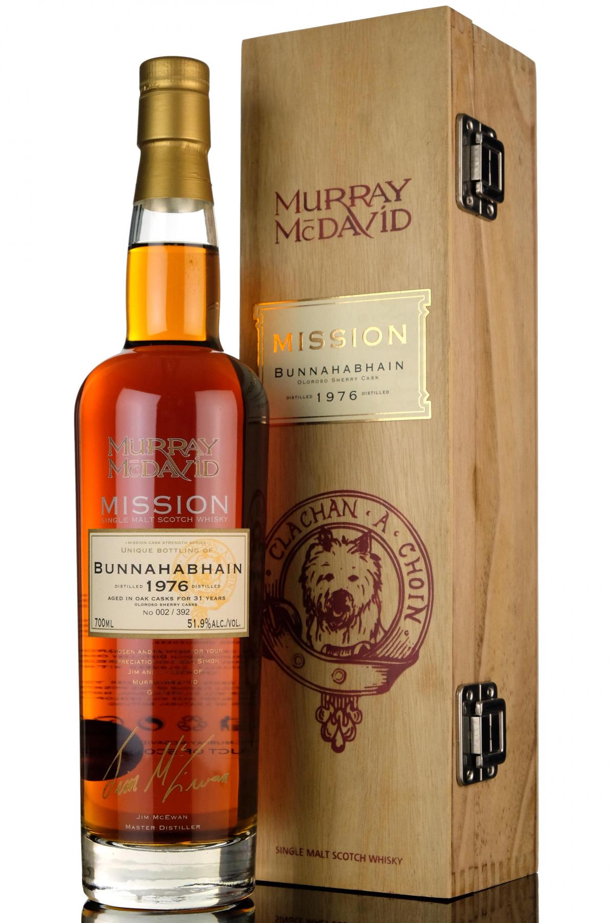 Bunnahabhain 1976 - 31 Year Old - Murray McDavid Mission - Oloroso Sherry casks