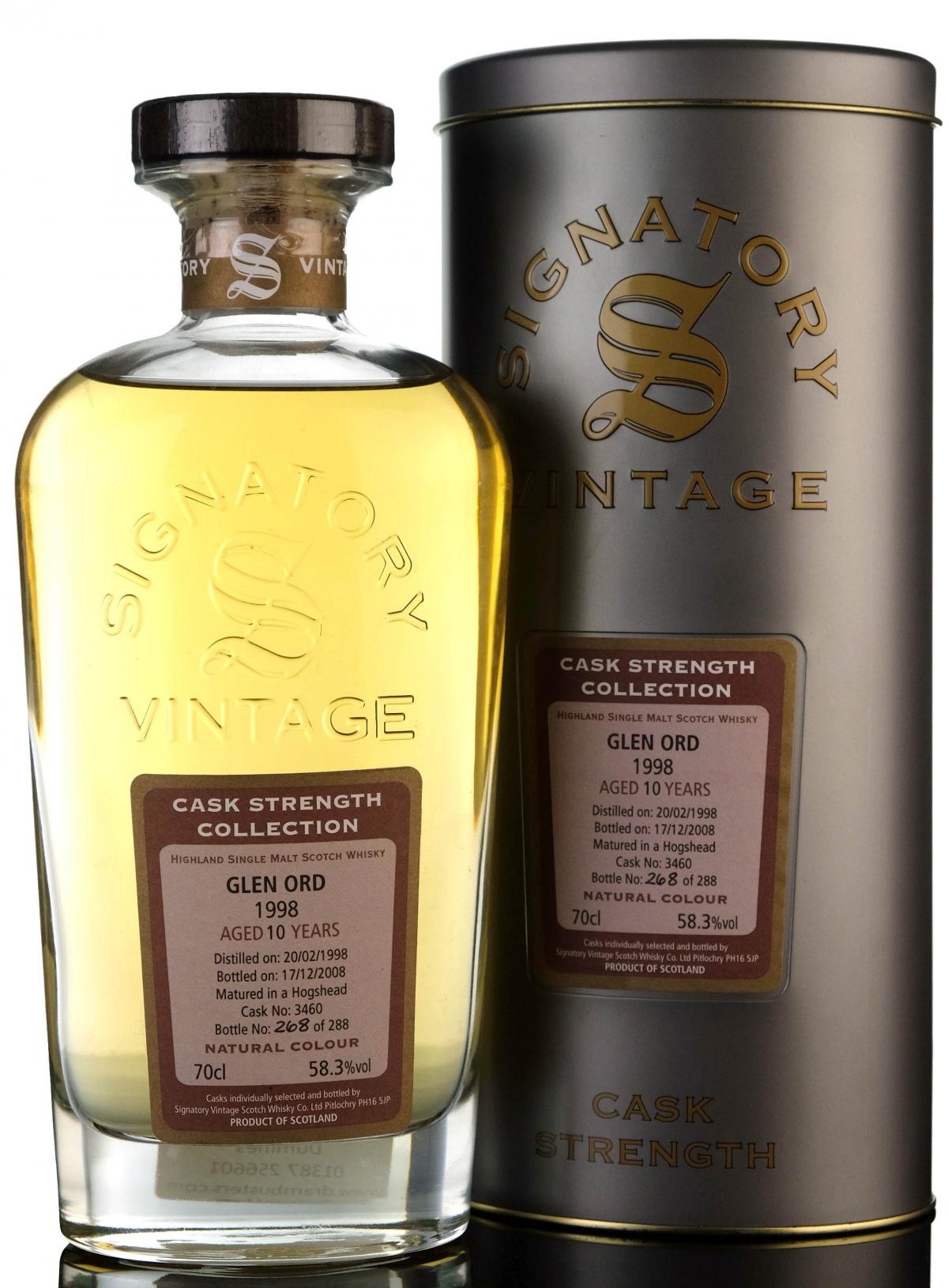 Glen Ord 1998 - 2008 10 Signatory Vintage