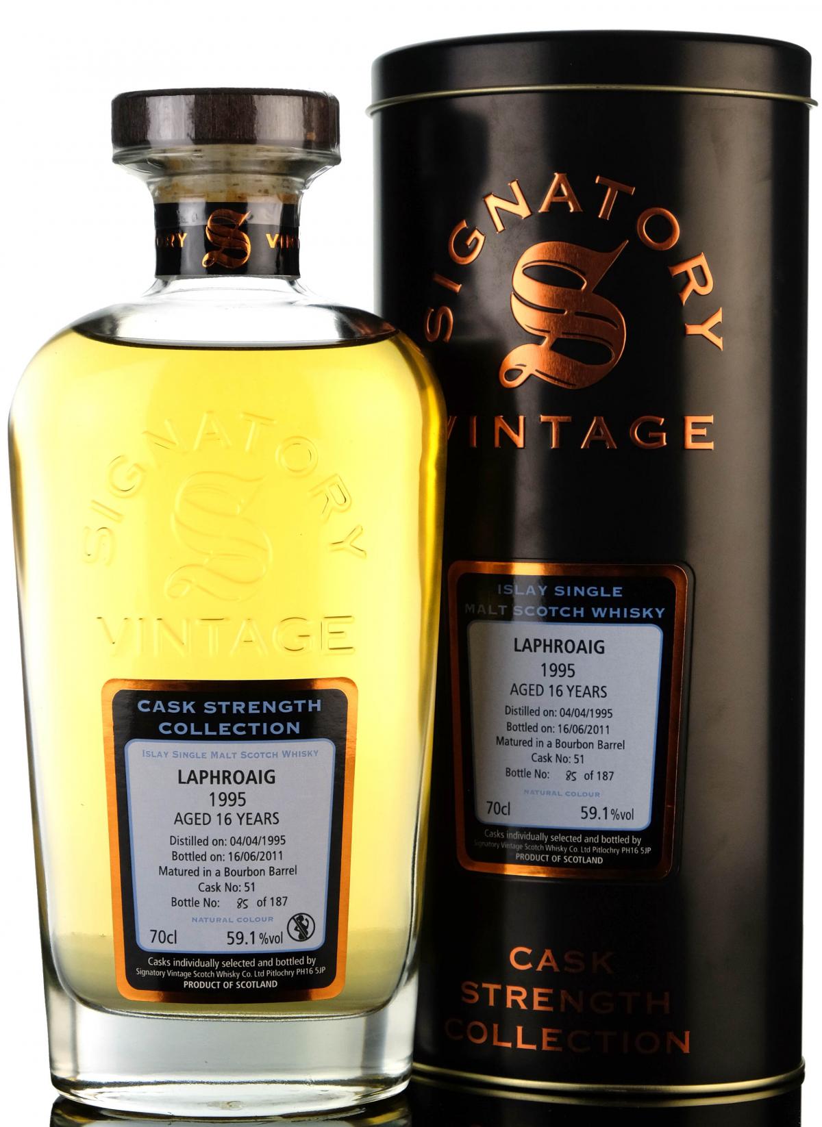 Laphroaig 1995-2001 - 16 Year Old - Signatory Vintage