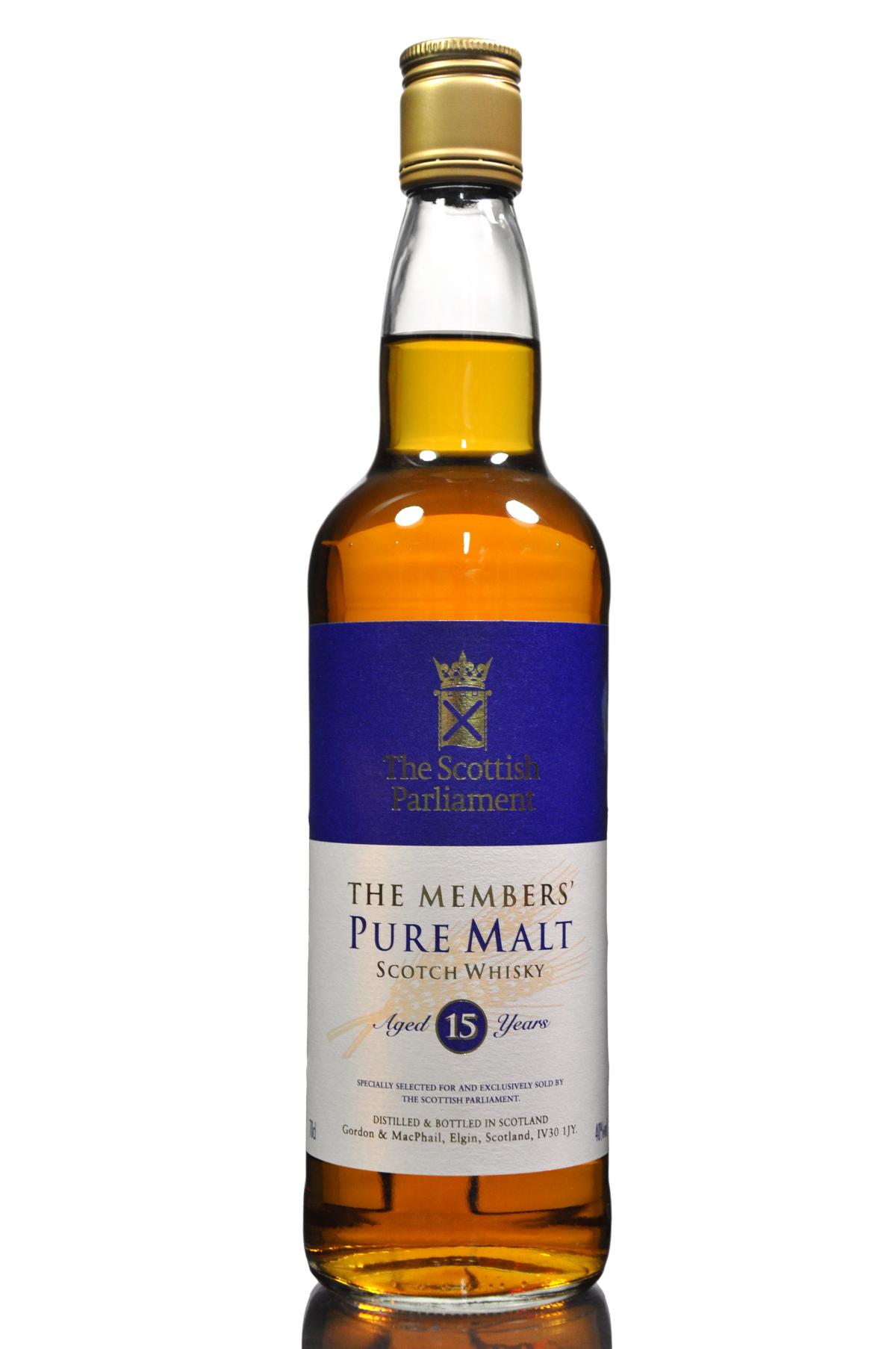 Scottish Parliment 15 Year Old - Pure Malt
