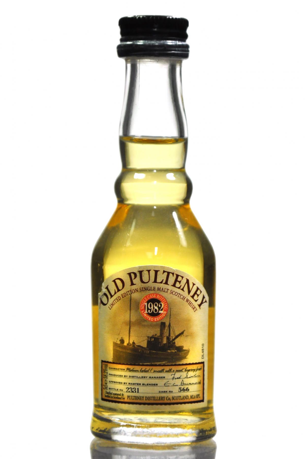 Old Pulteney 1982 Single Cask Miniature