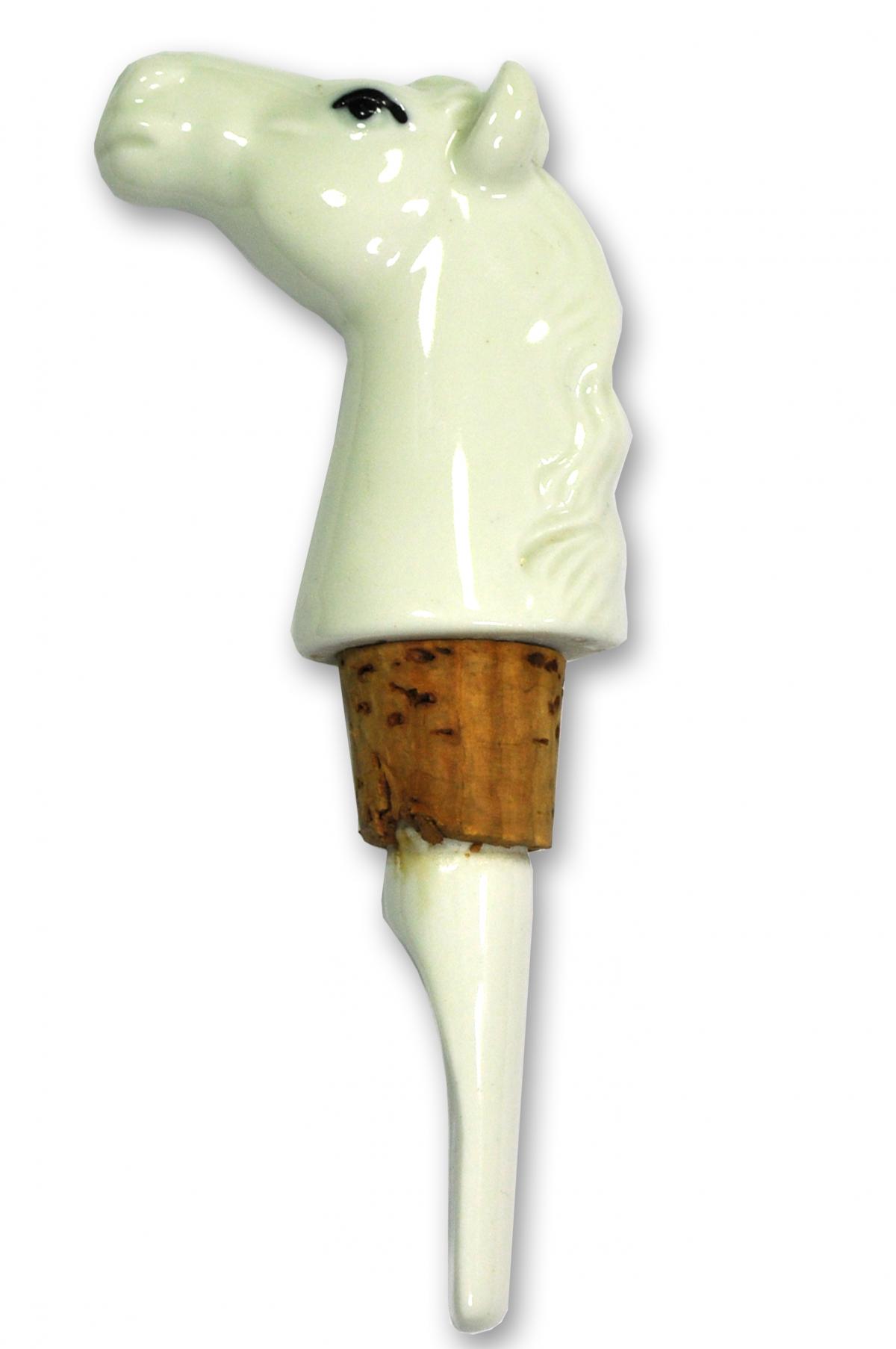 White Horse Bottle Stopper