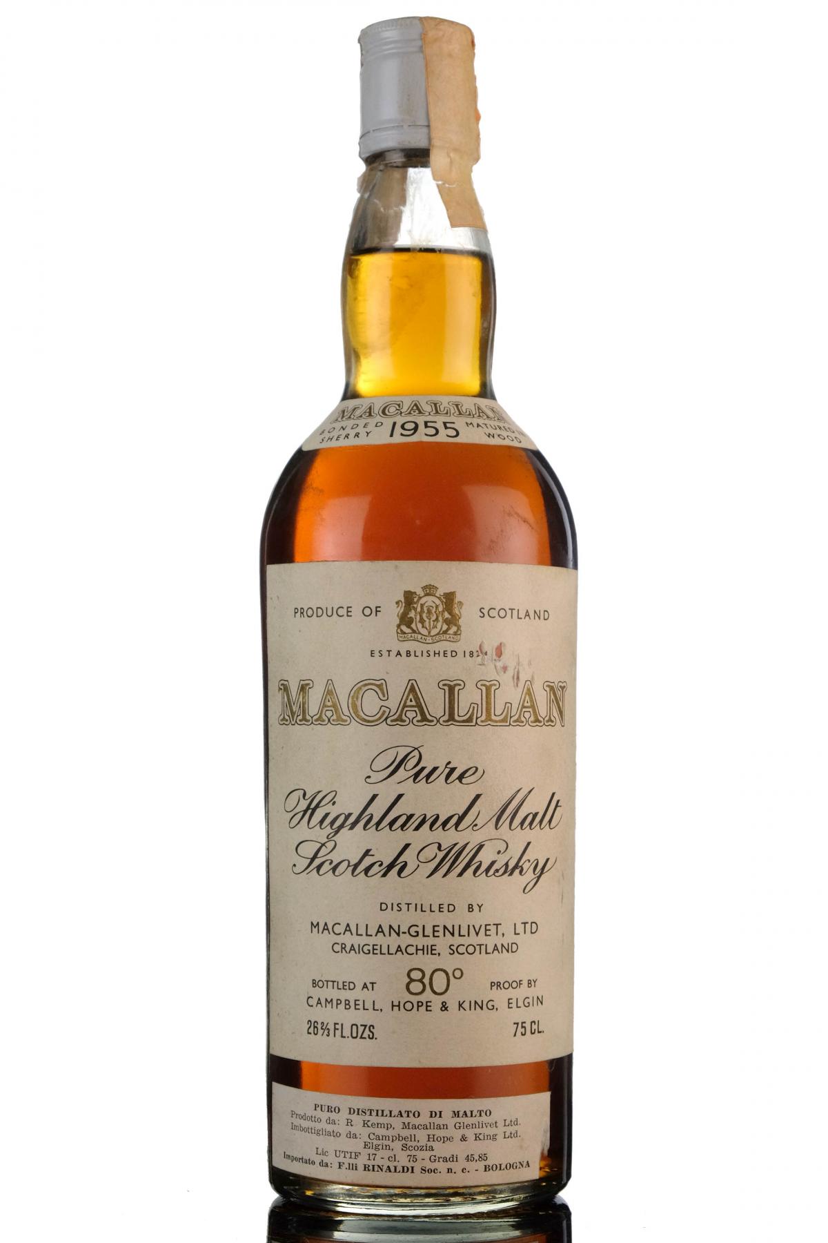 Macallan 1955 - Campbell Hope & King