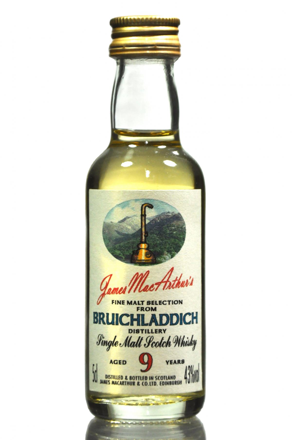 Bruichladdich 9 Year Old - James MacArthur Miniature