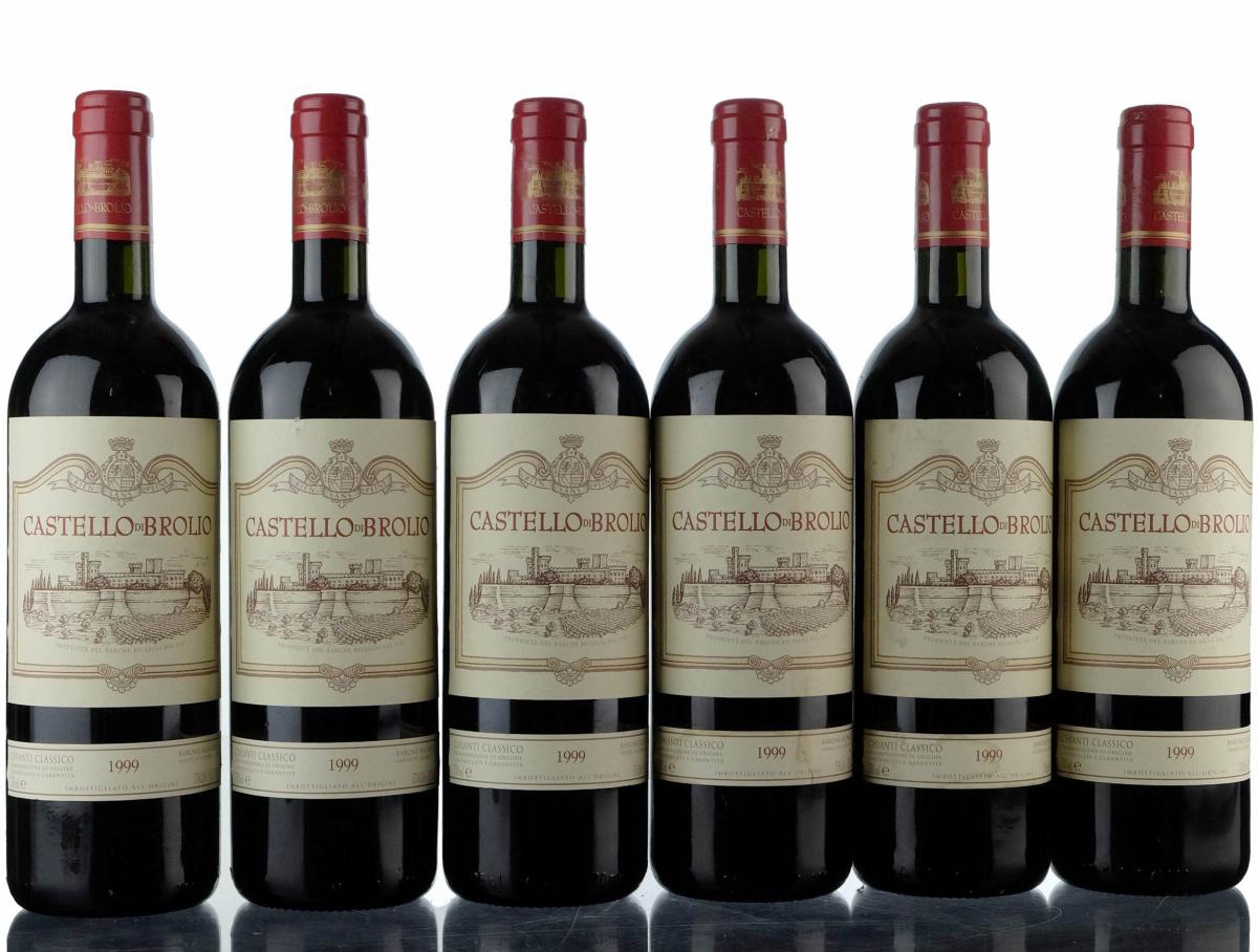 6 x Castello Di Brolio 1999 Wine