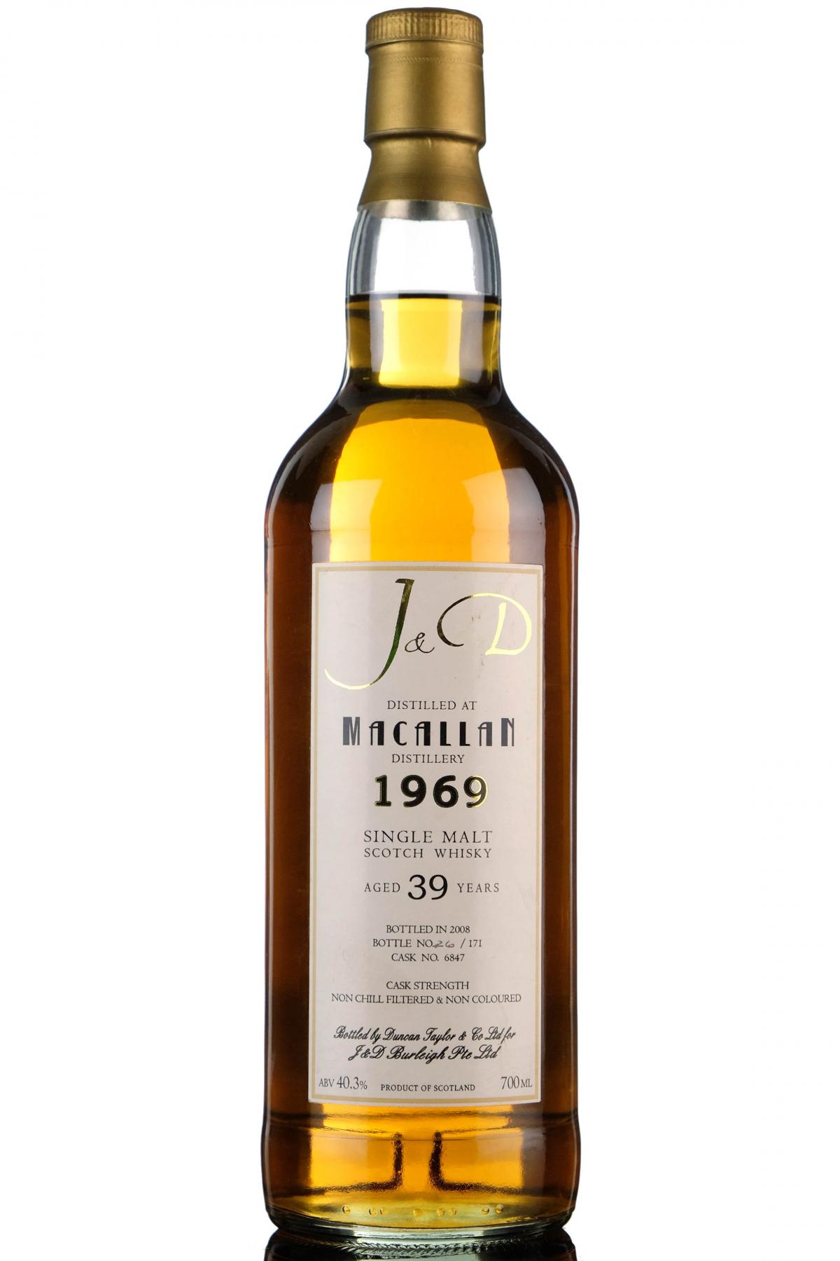 Macallan 1969-2008 - 39 Year Old - Duncan Taylor