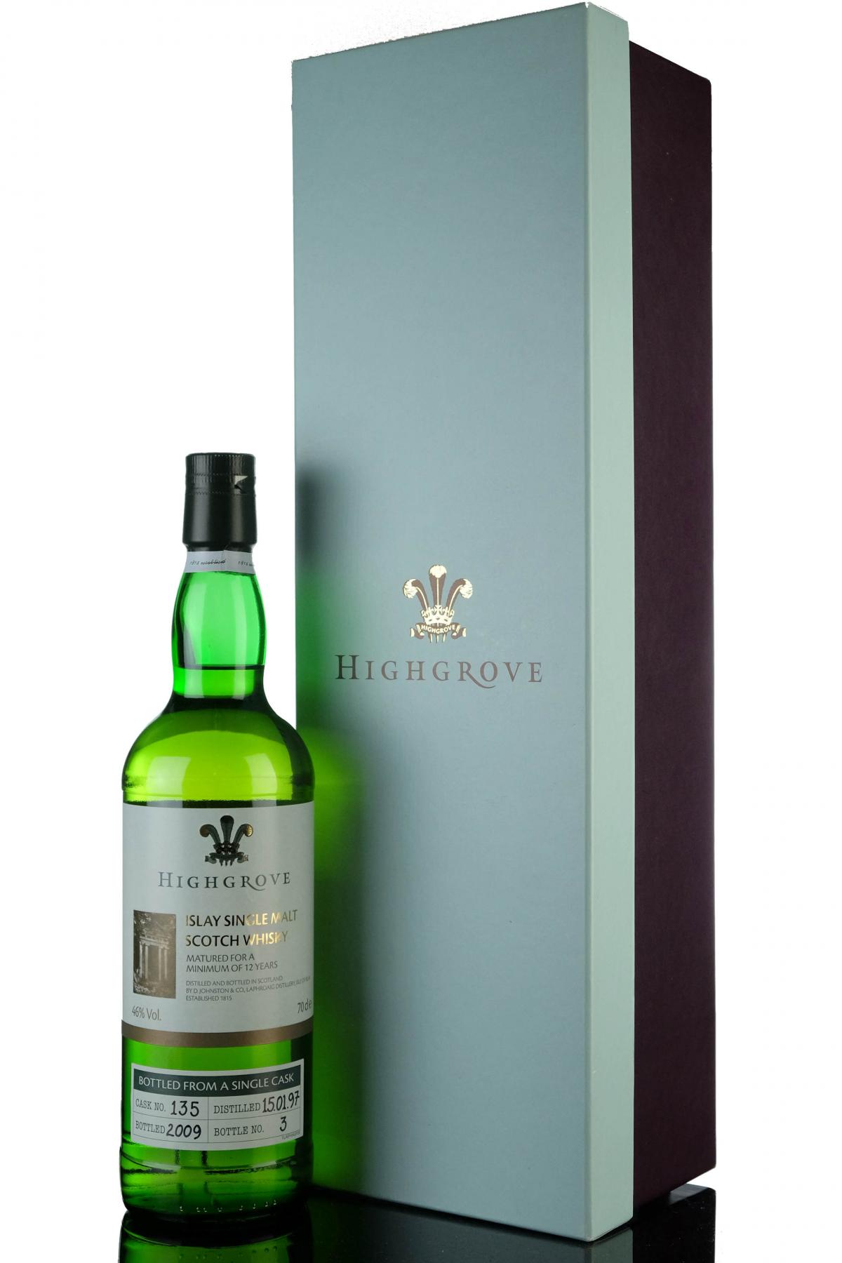 Laphroaig 1997-2009 - 12 Year Old - Highgrove - Single Cask 135