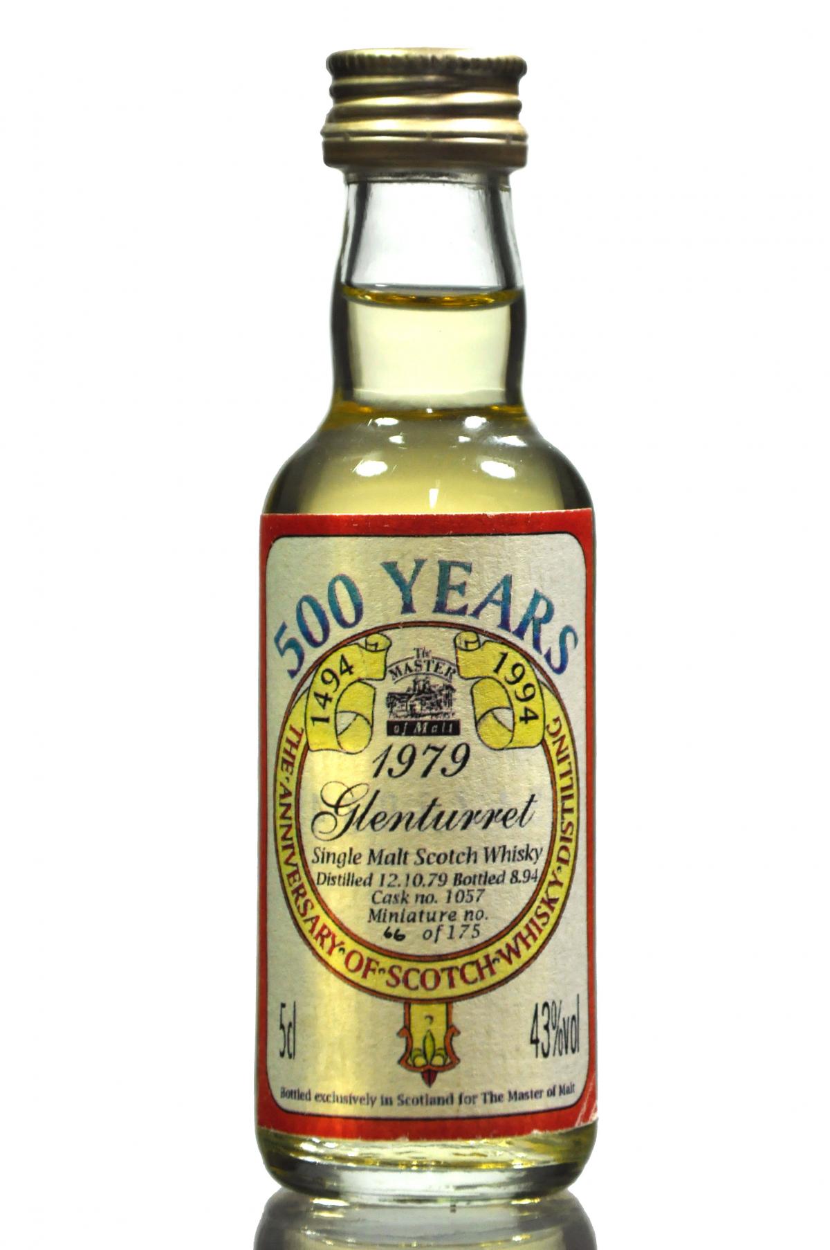 Glenturret 1979-1994 - 500 Years Master Of Malts Miniature