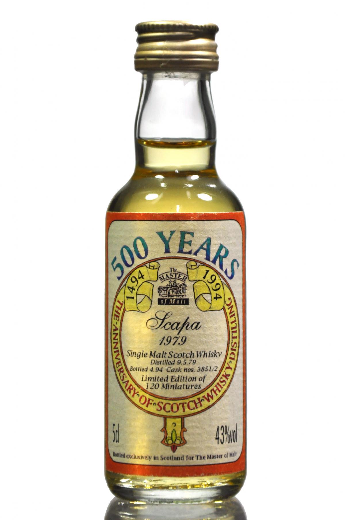 Scapa 1979-1994 - 500 Years Master Of Malts Miniature