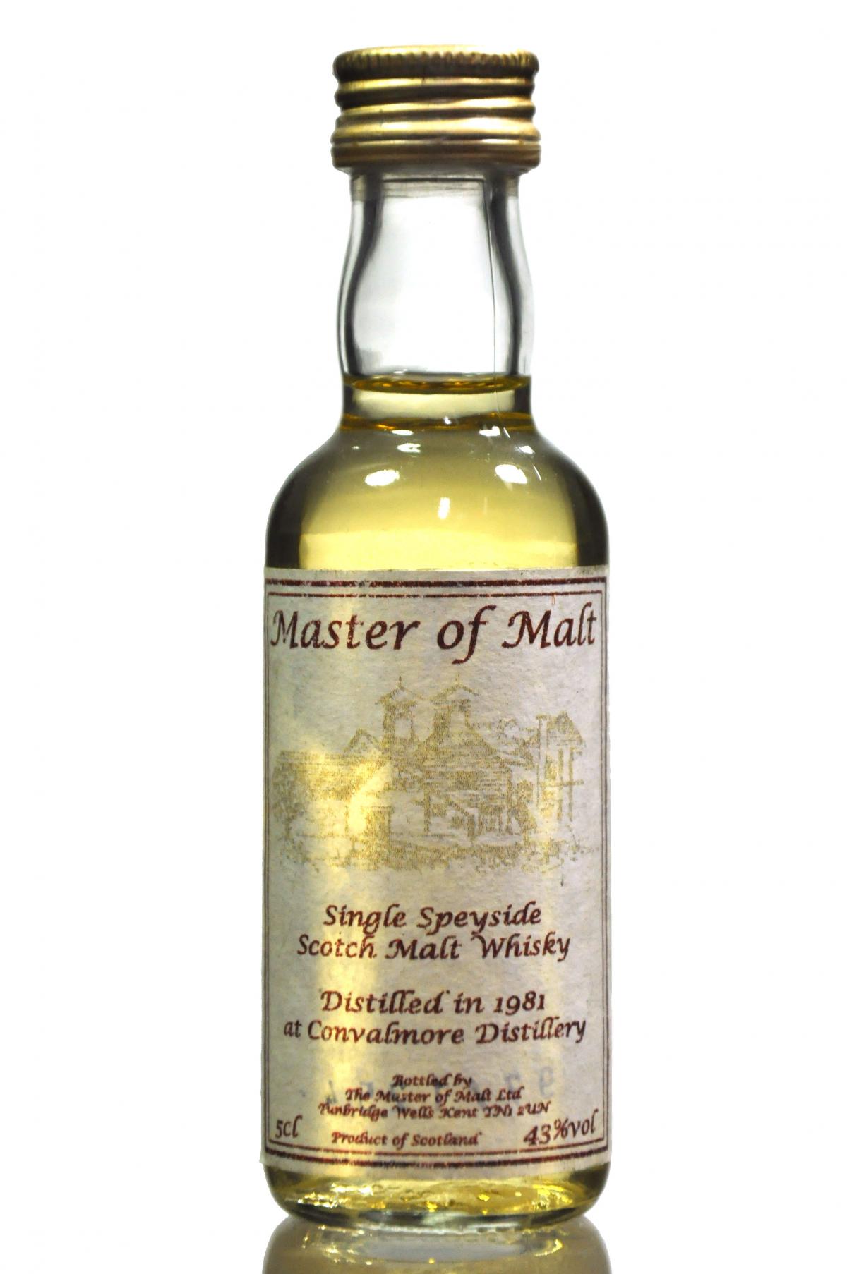 Convalmore 1981 - Master Of Malts Miniature