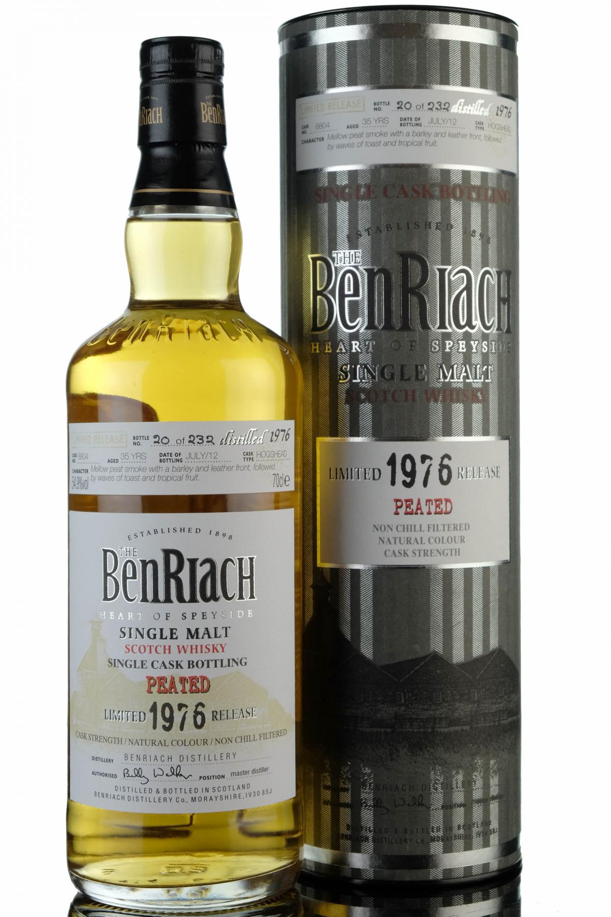 Benriach 1976-2012 - 35 Year Old - Single Cask 8804
