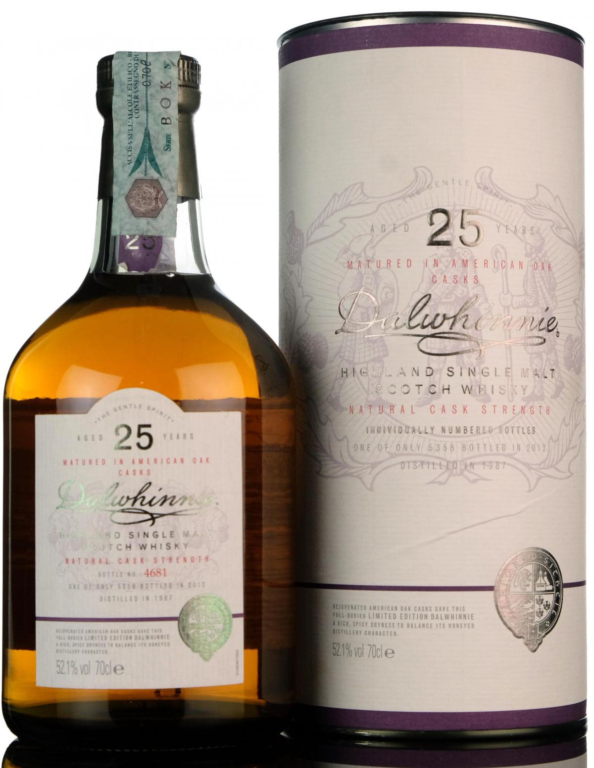 Dalwhinnie 1987-2012 - 25 Year Old