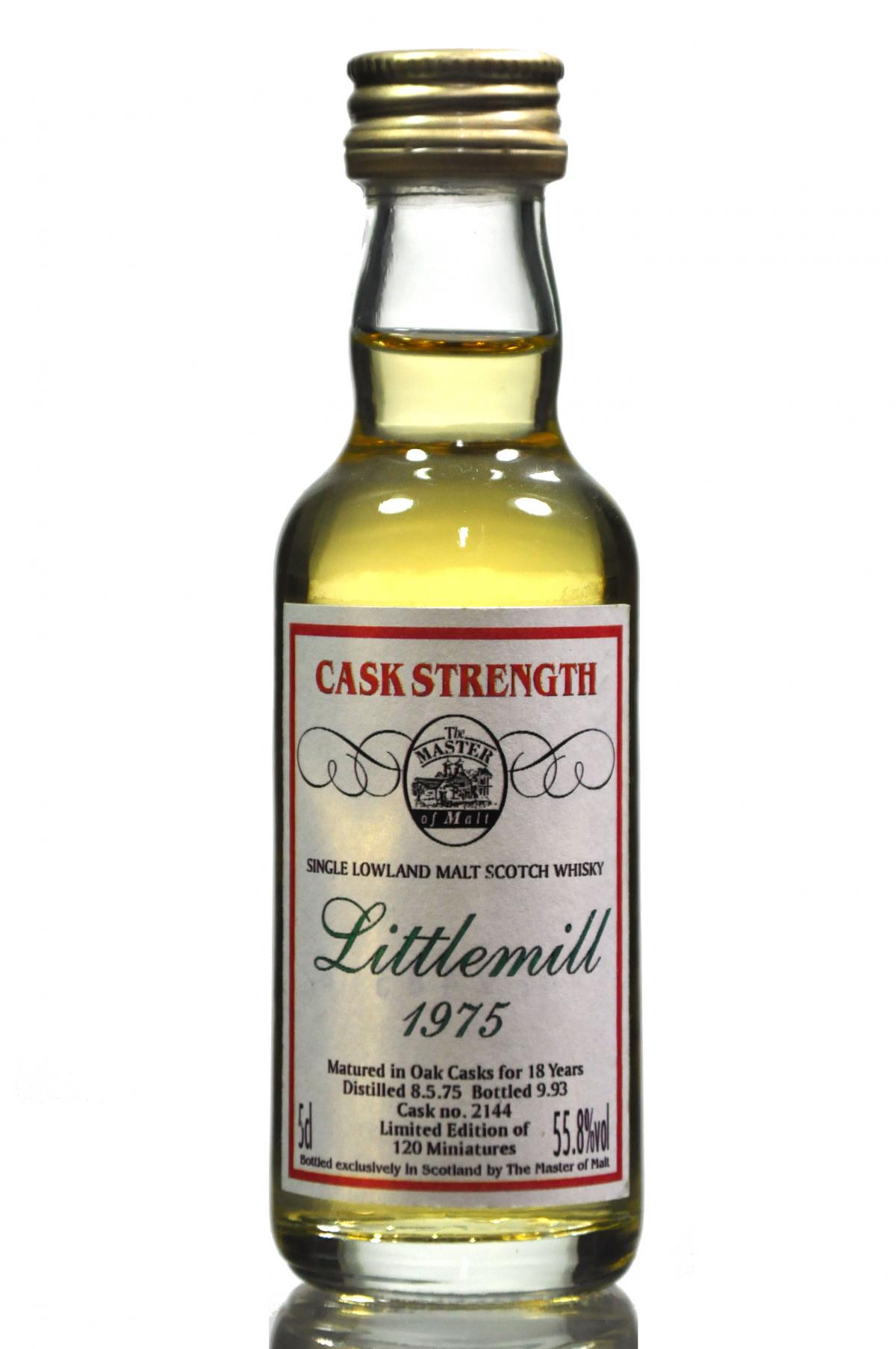 Littlemill 1975 - Cask Strength - Master Of Malts Miniature