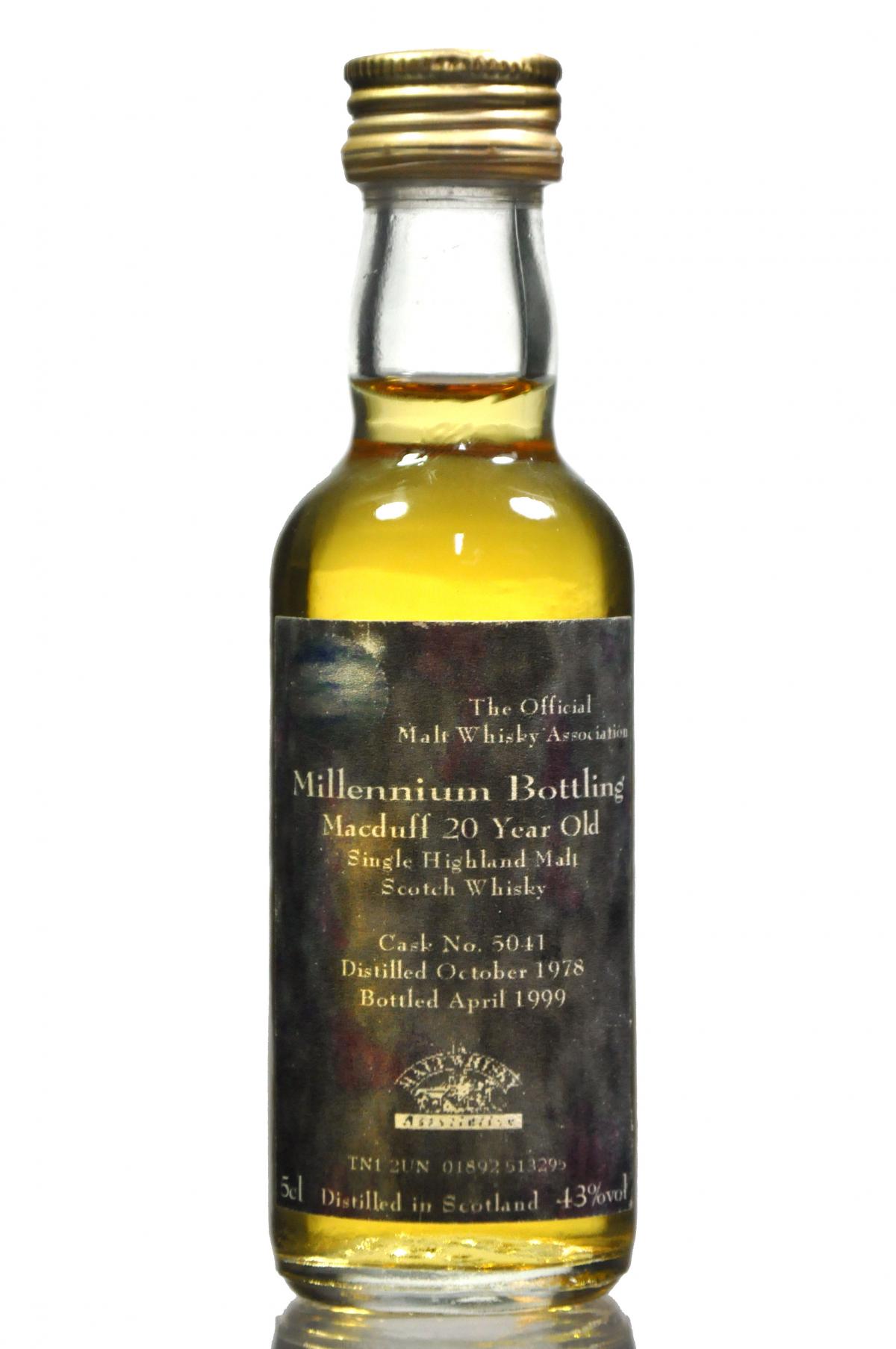 Macduff 1978-1999 - Millenium Bottling - Master Of Malts Miniature