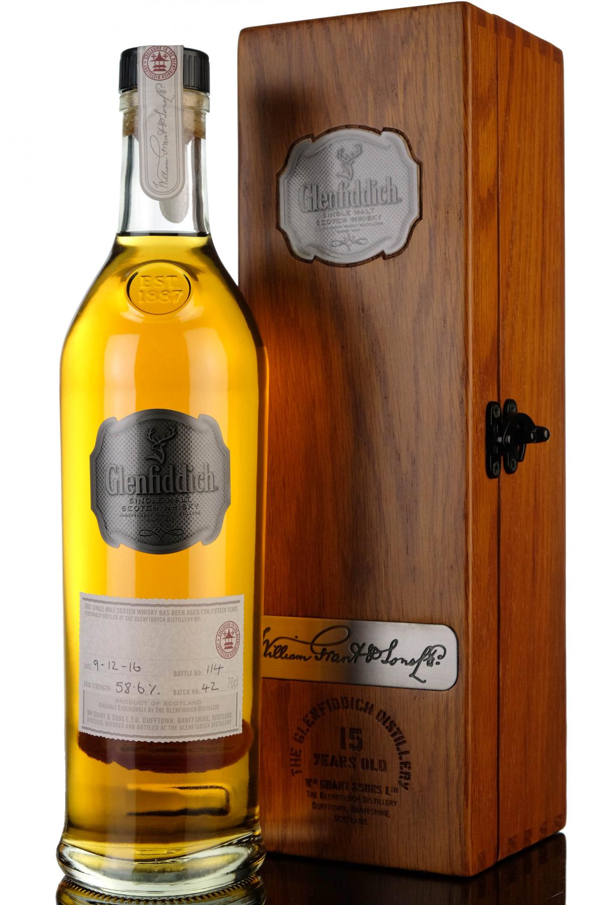 Glenfiddich 15 Hand Filled Batch 42 2016