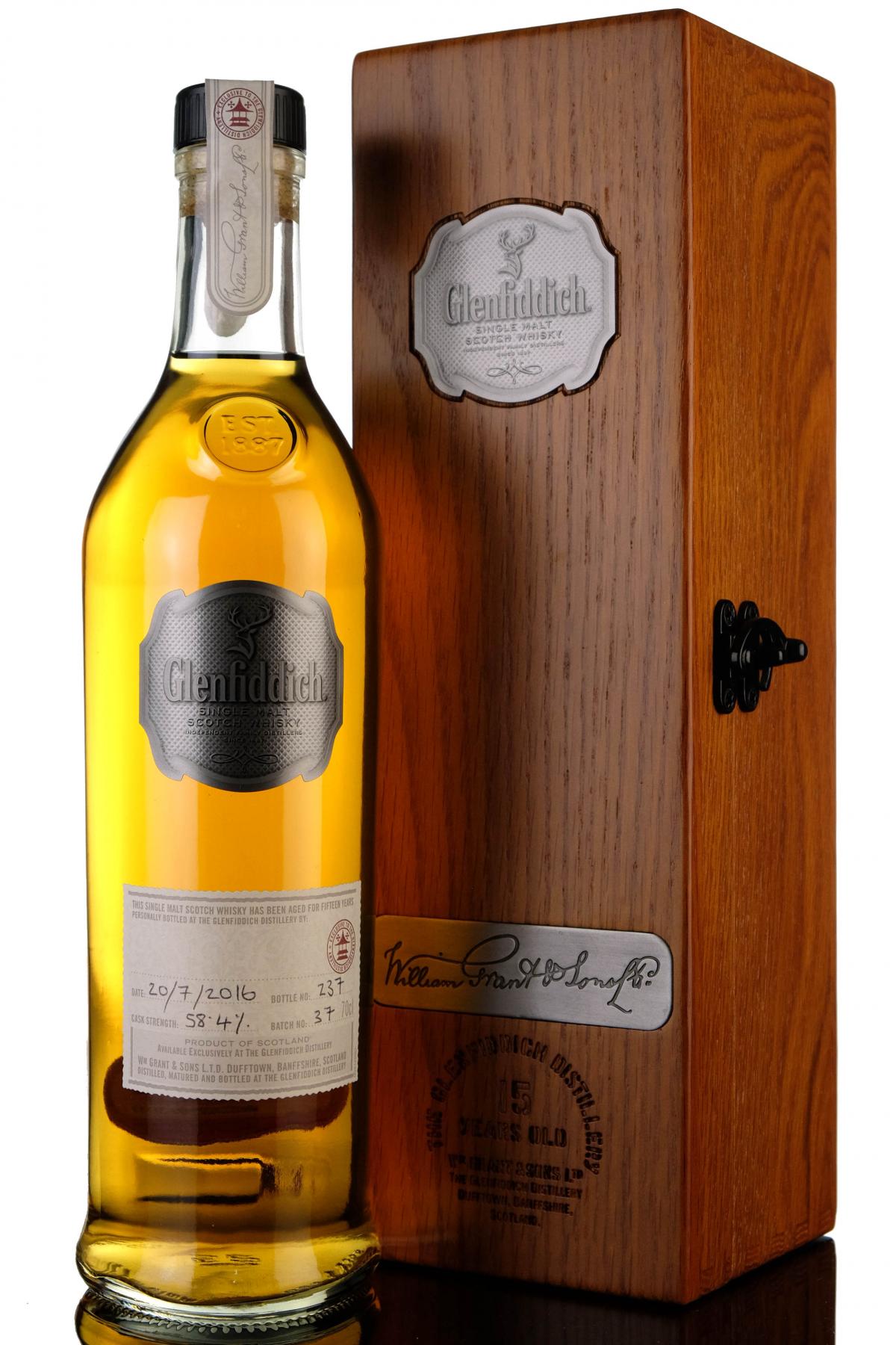 Glenfiddich 15 Year Old - Batch 37 - 2016 Release - Hand Filled
