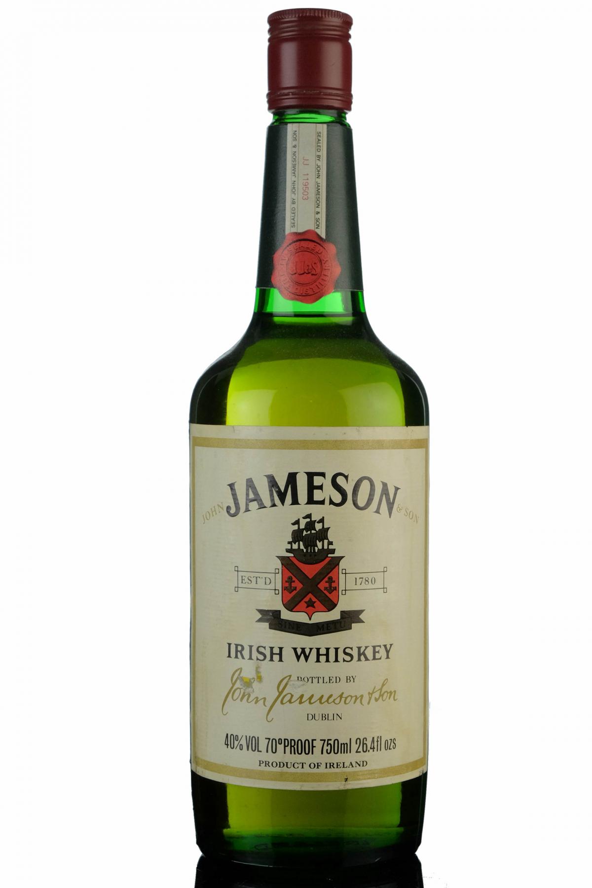 Jameson Irish Whiskey - Late 1970s