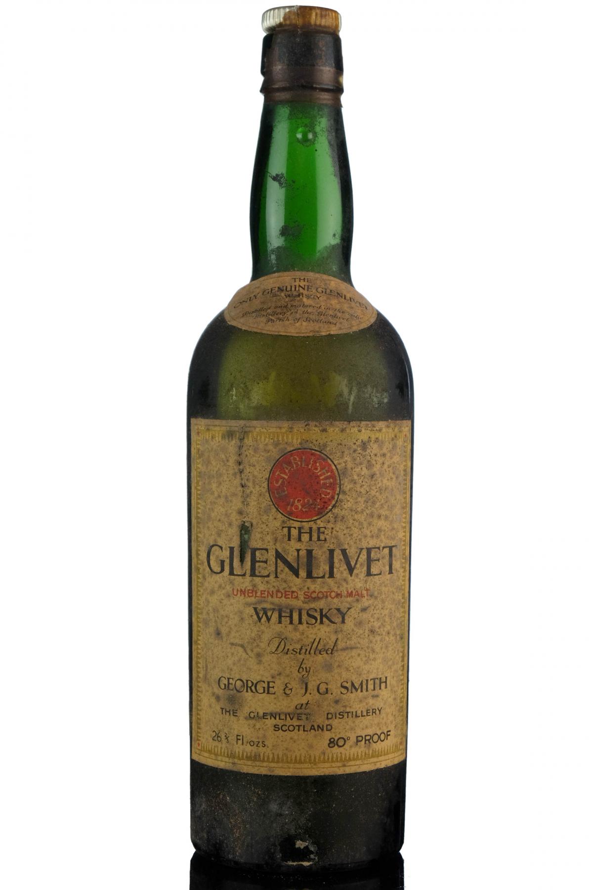 Glenlivet Unblended - Early 1950s