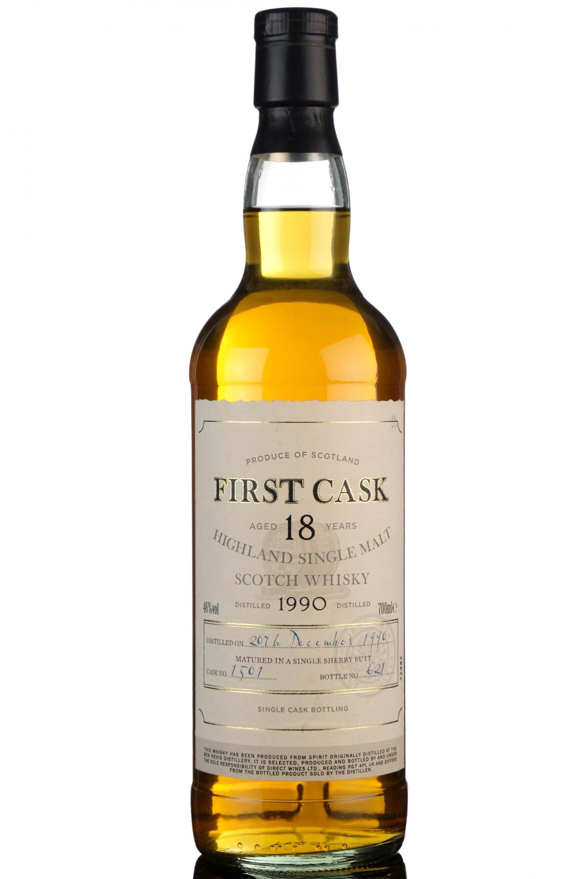 Ben Nevis 1990  18 Year Old  First Cask 1501
