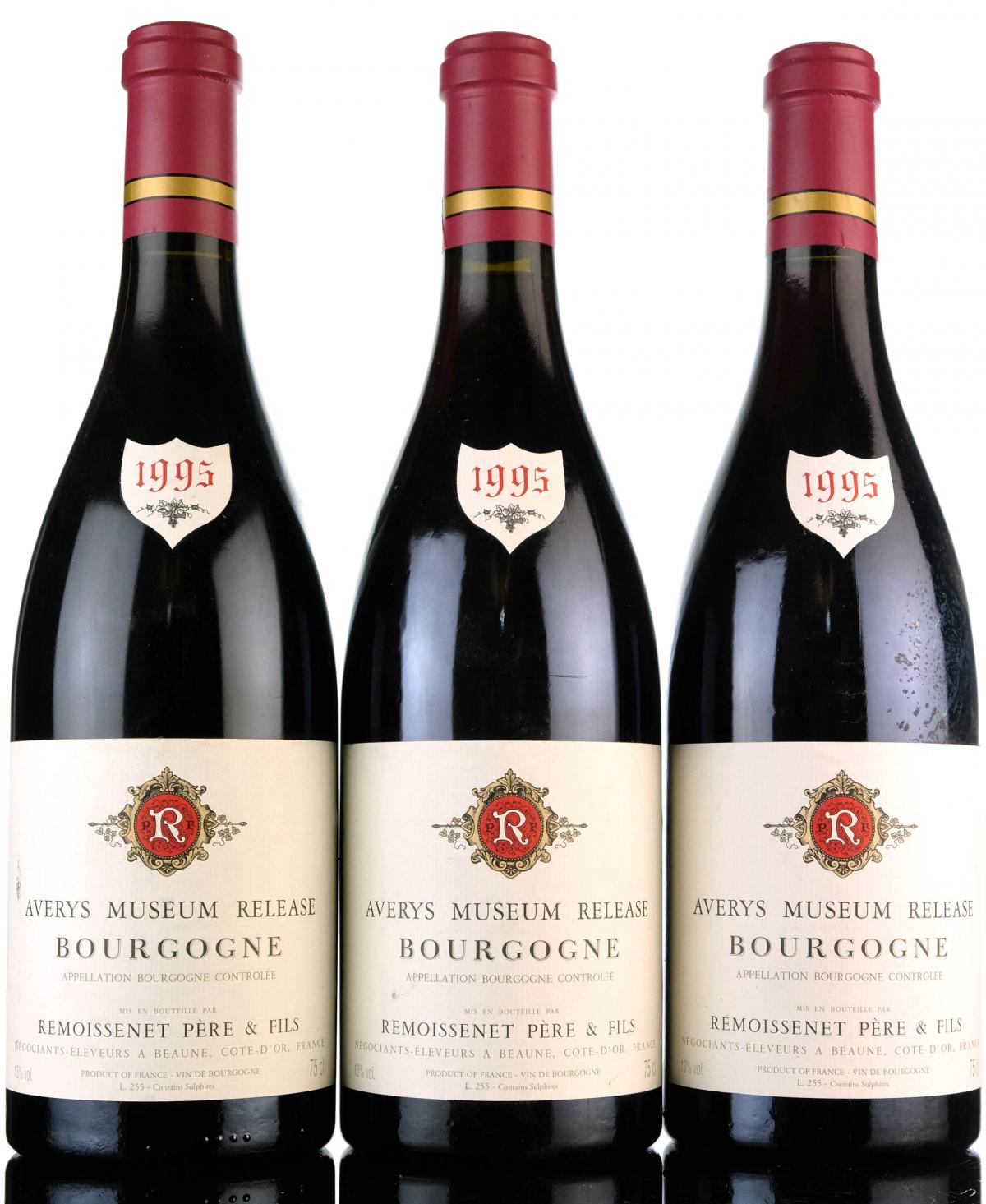3 x Bourgogne 1995 Wine