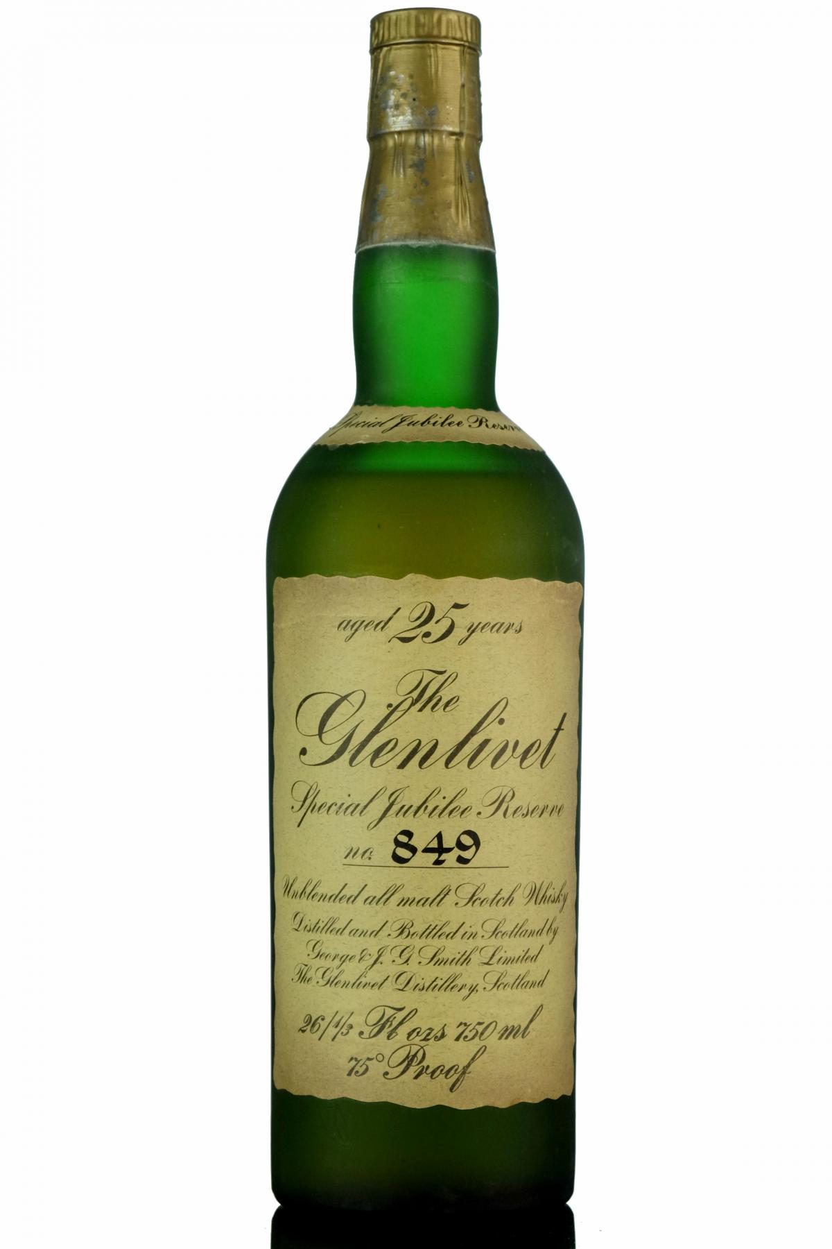 Glenlivet 25 Year Old - Special Jubilee Reserve