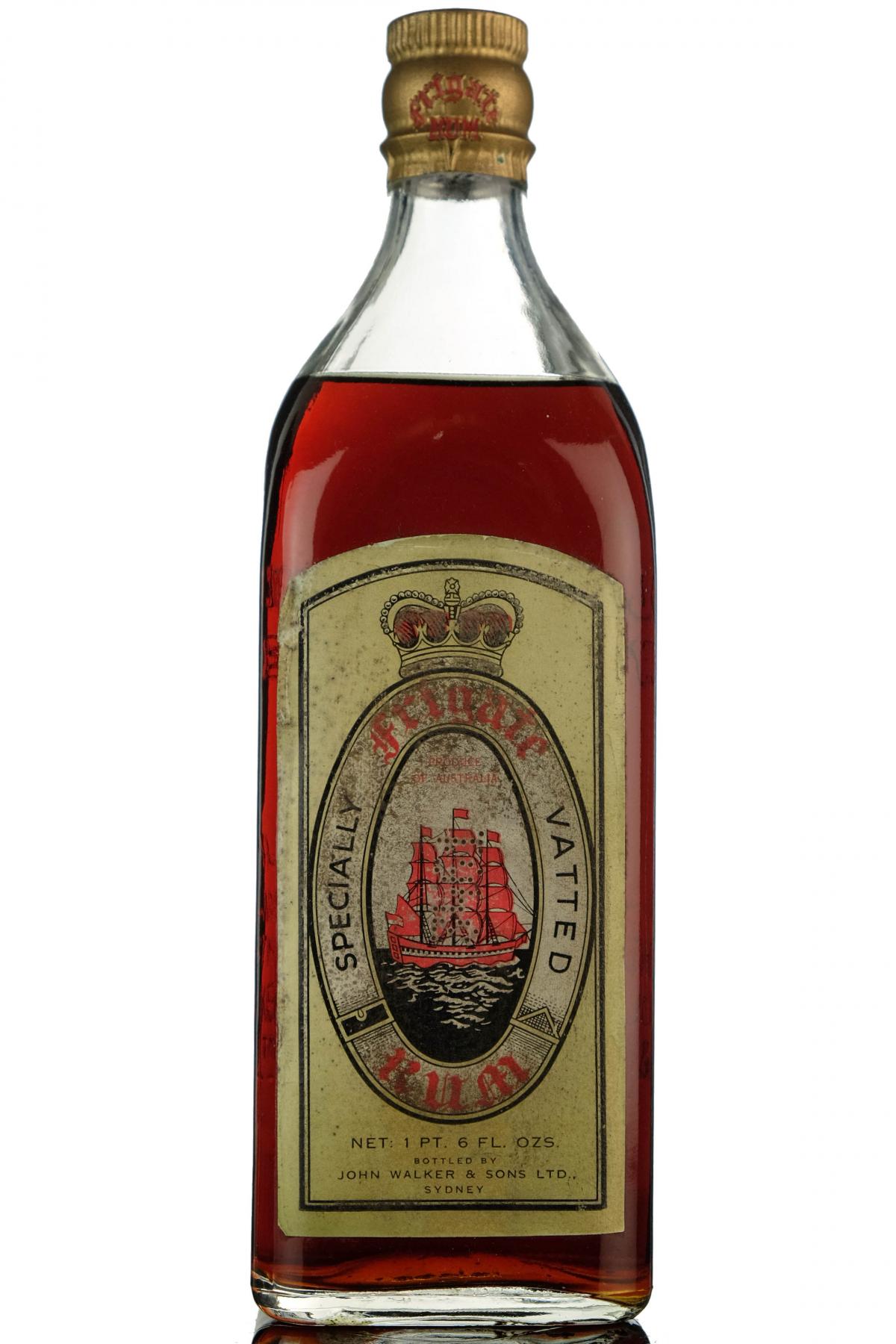 Frigate Specially Vatted Rum - John Walker & Sons Ltd Sydney - Circa 1940s