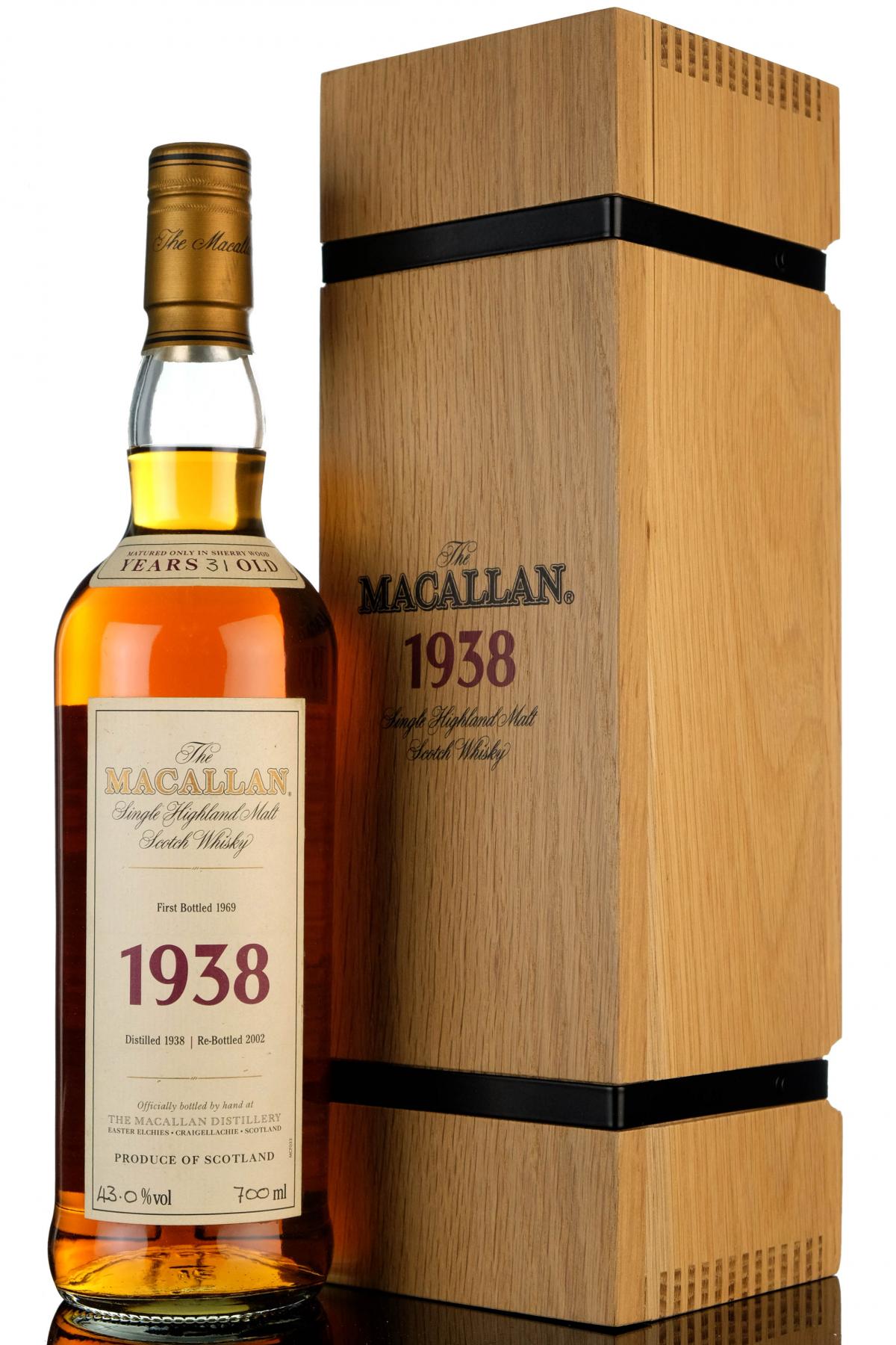 Macallan 1938 - 31 Year Old - Fine & Rare