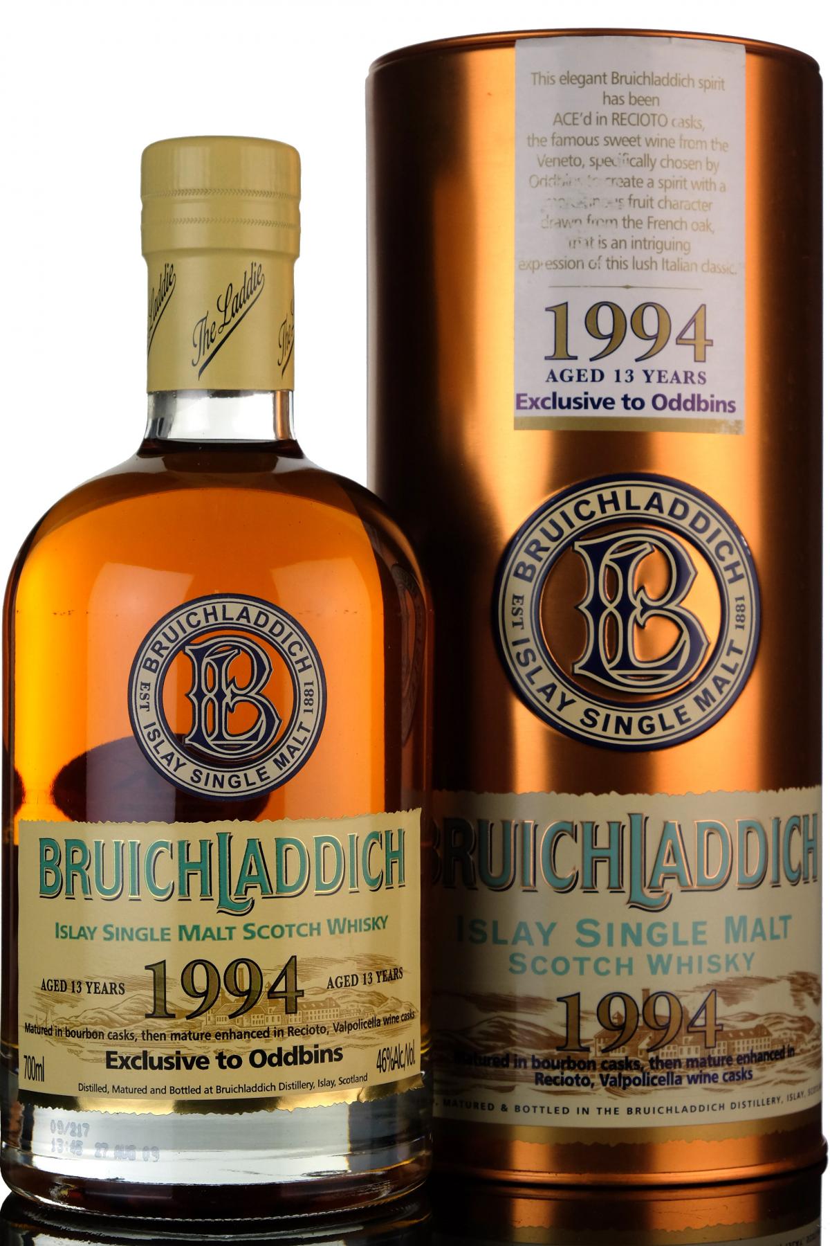 Bruichladdich 1994  13 Year Old  Oddbins Exclusive