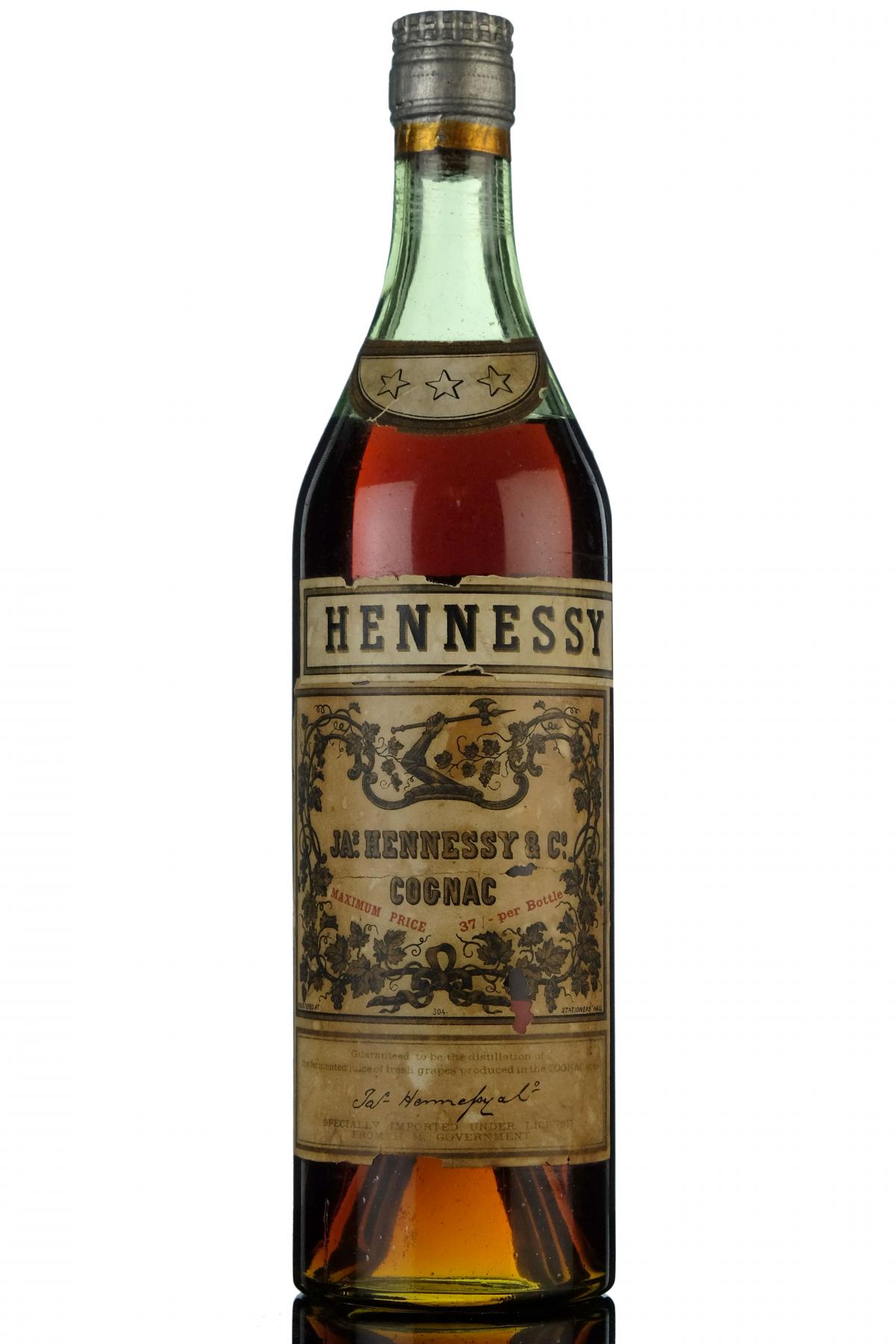 Hennessy 3 Star Cognac - 1920s