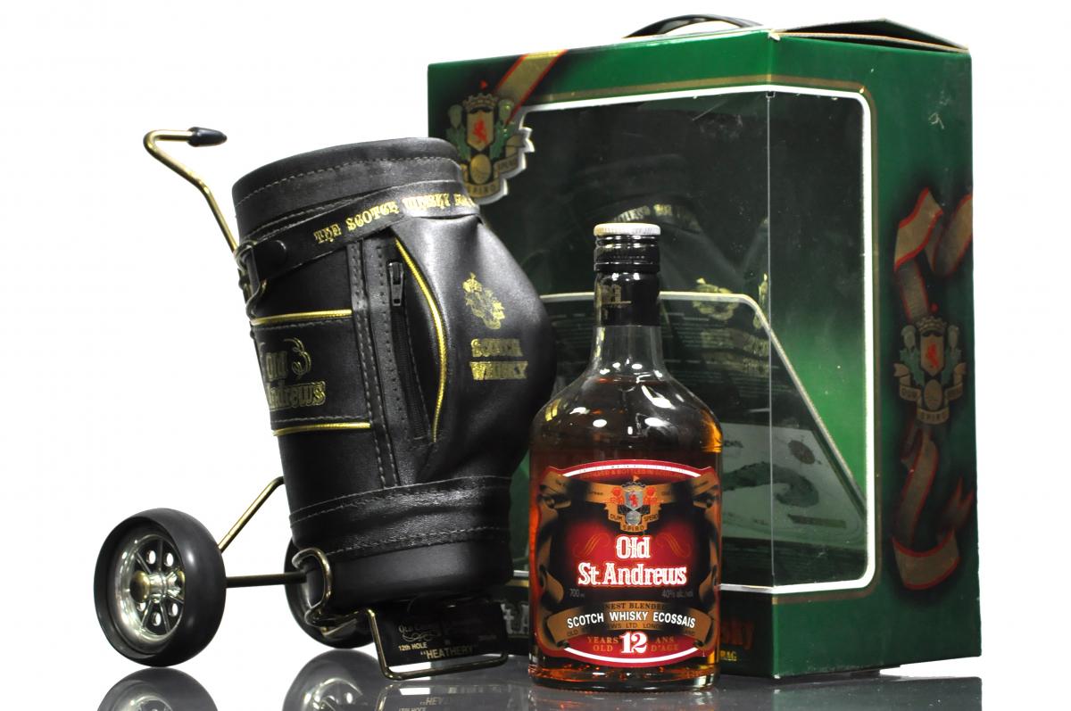 Old St.Andrews 12 Year Old In Leather Golf Bag
