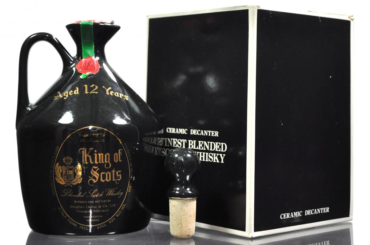 King Of Scots 12 Year Old Ceramic - 1980s