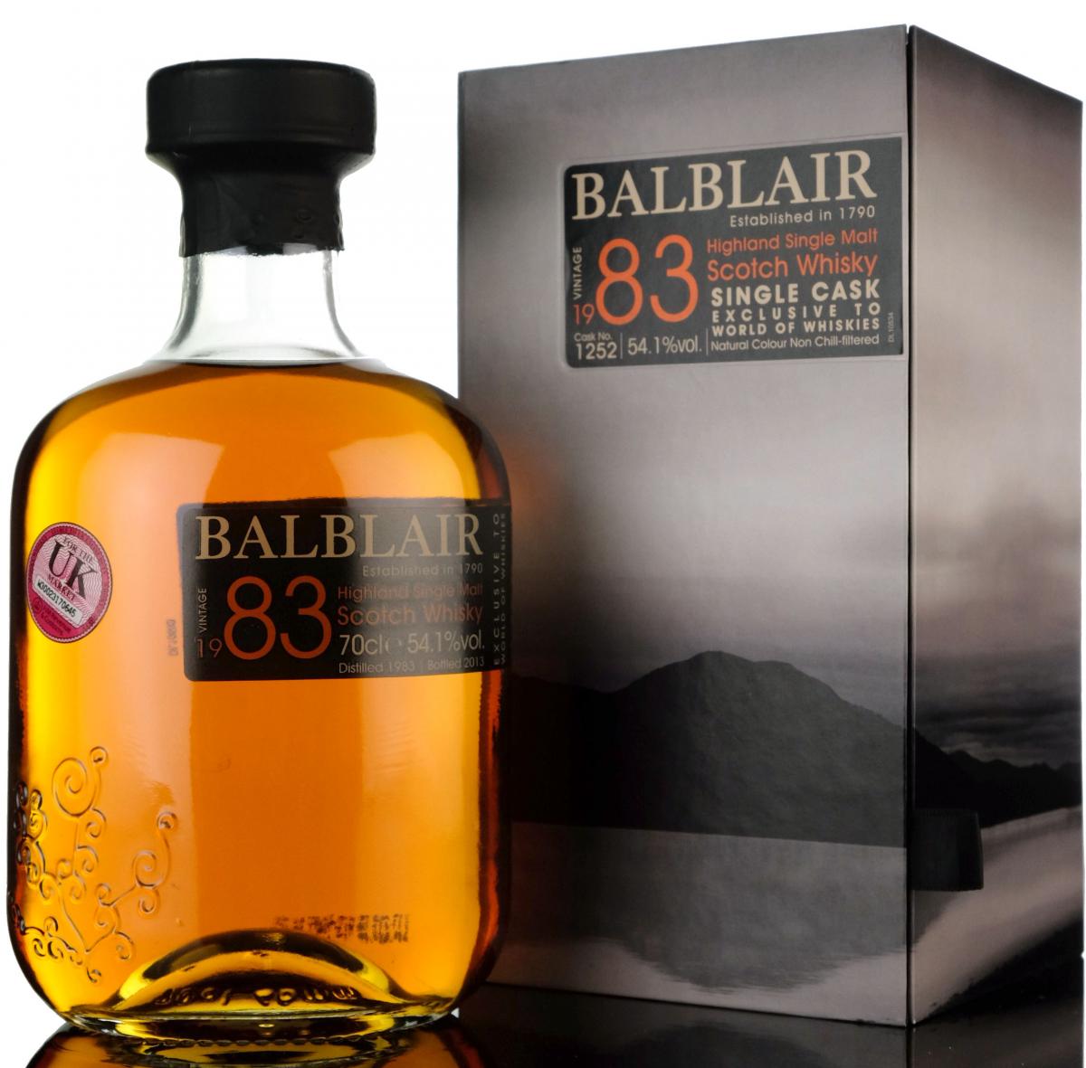Balblair 1983-2013 - Single Cask 1252 - World Of Whiskies