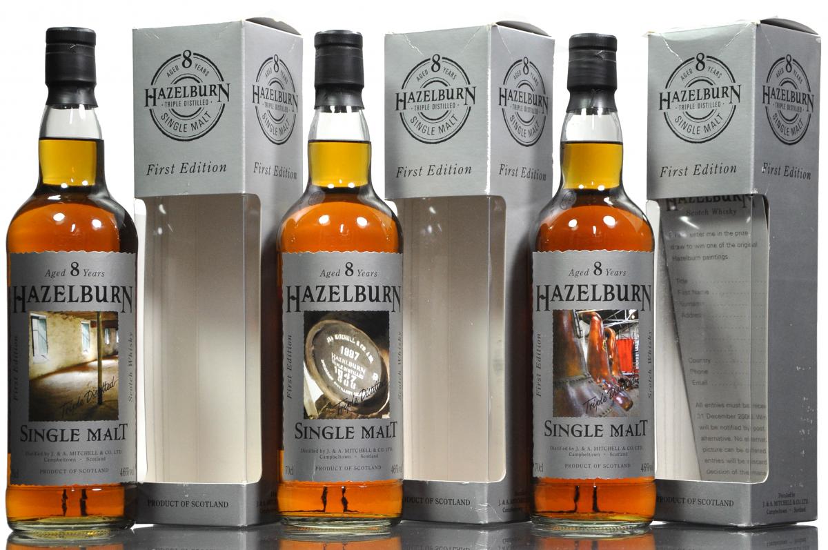 Hazelburn 8 Year Old - First Edition - 2005 Release - Full Set