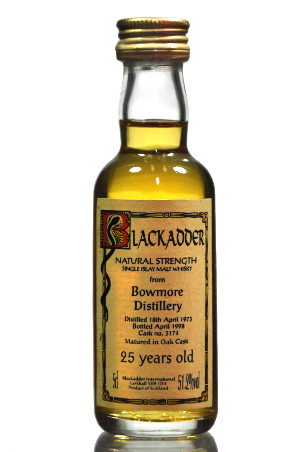 Bowmore 1973-1998 - Blackadder Miniature