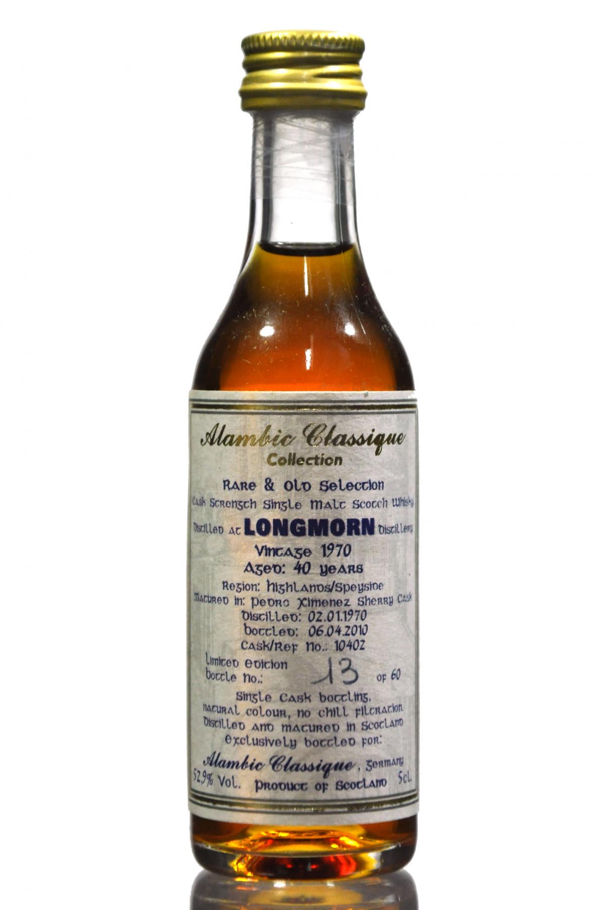 Longmorn 1970-2010 - Alambic Classique Collection Miniature