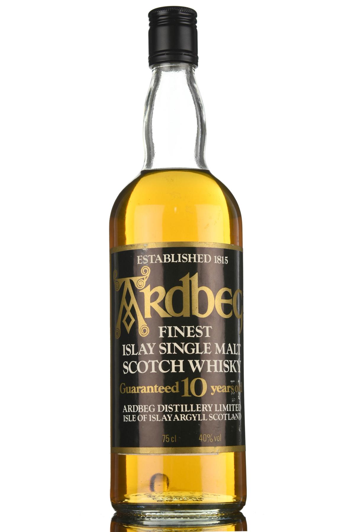 Ardbeg 10 Year Old Guaranteed - Early 1980s