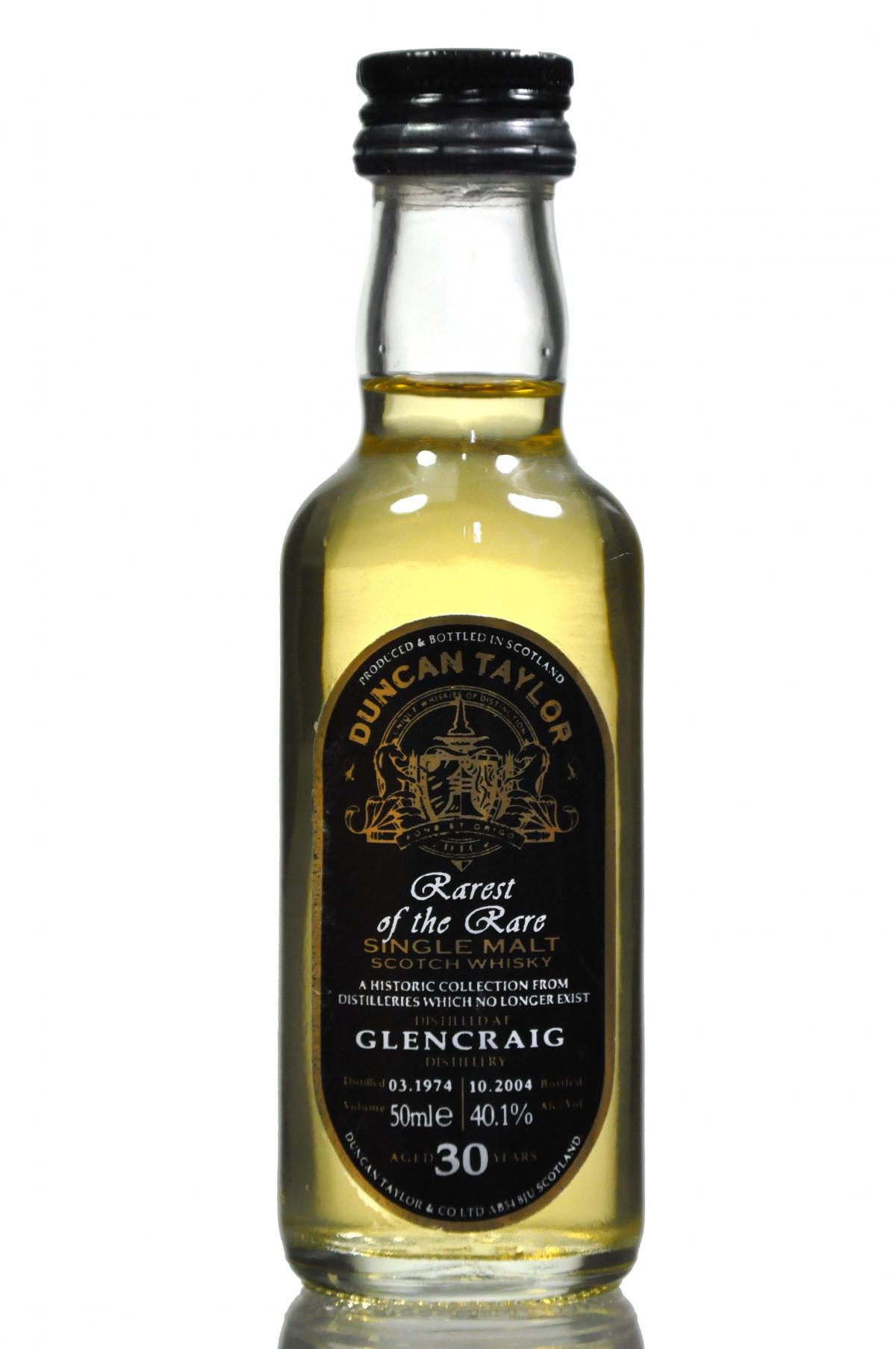 Glen Craig 1974  - 30 Year Old - Duncan Taylor Miniature