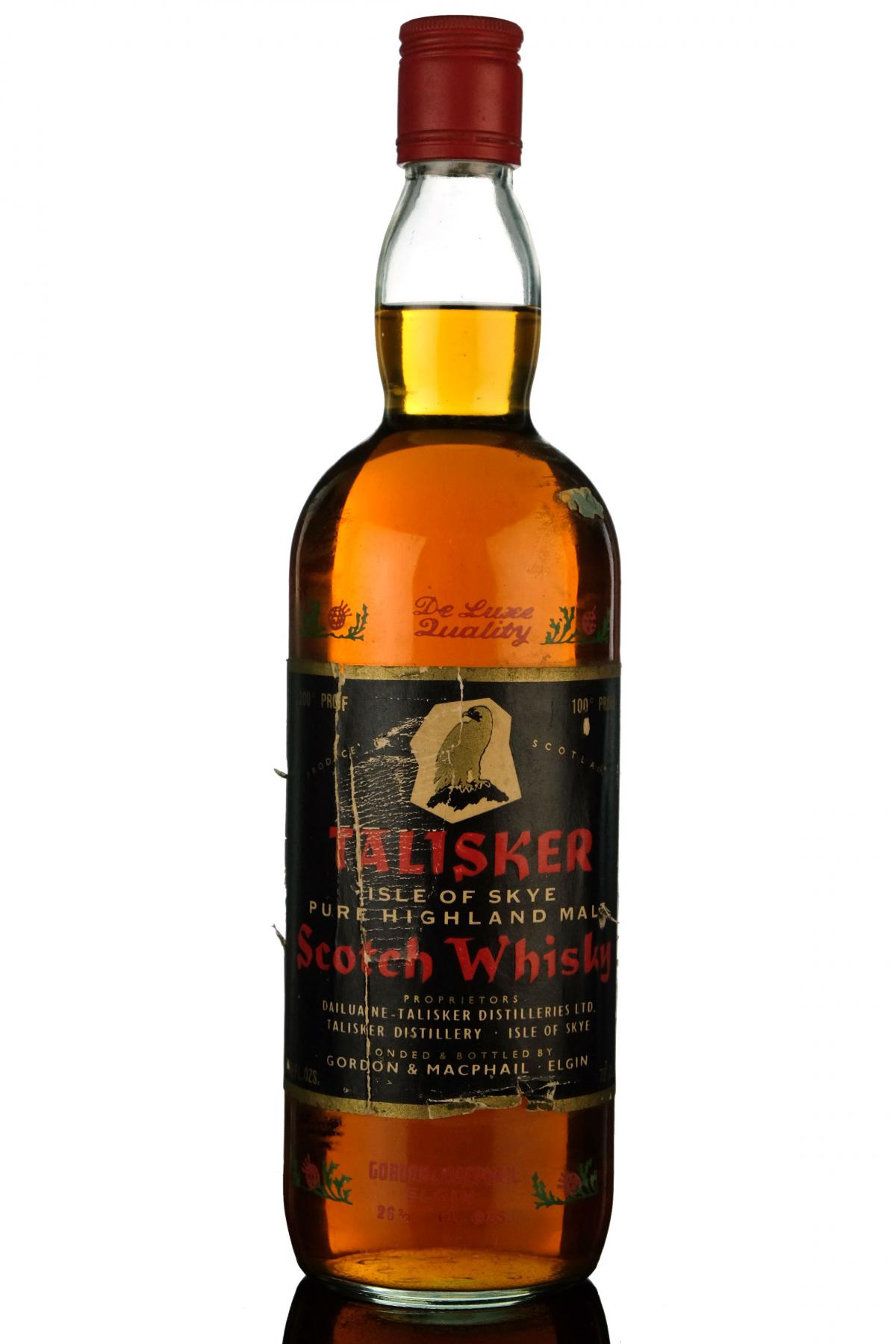 Talisker Distilled 1960s 100 Proof Gordon Macphail