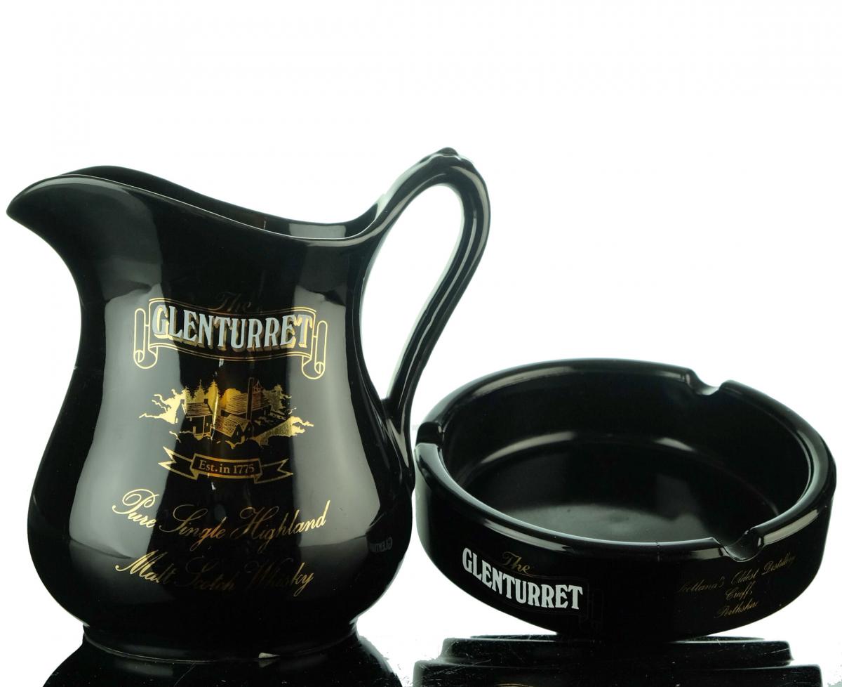 Glenturret Water Jug  Ashtray