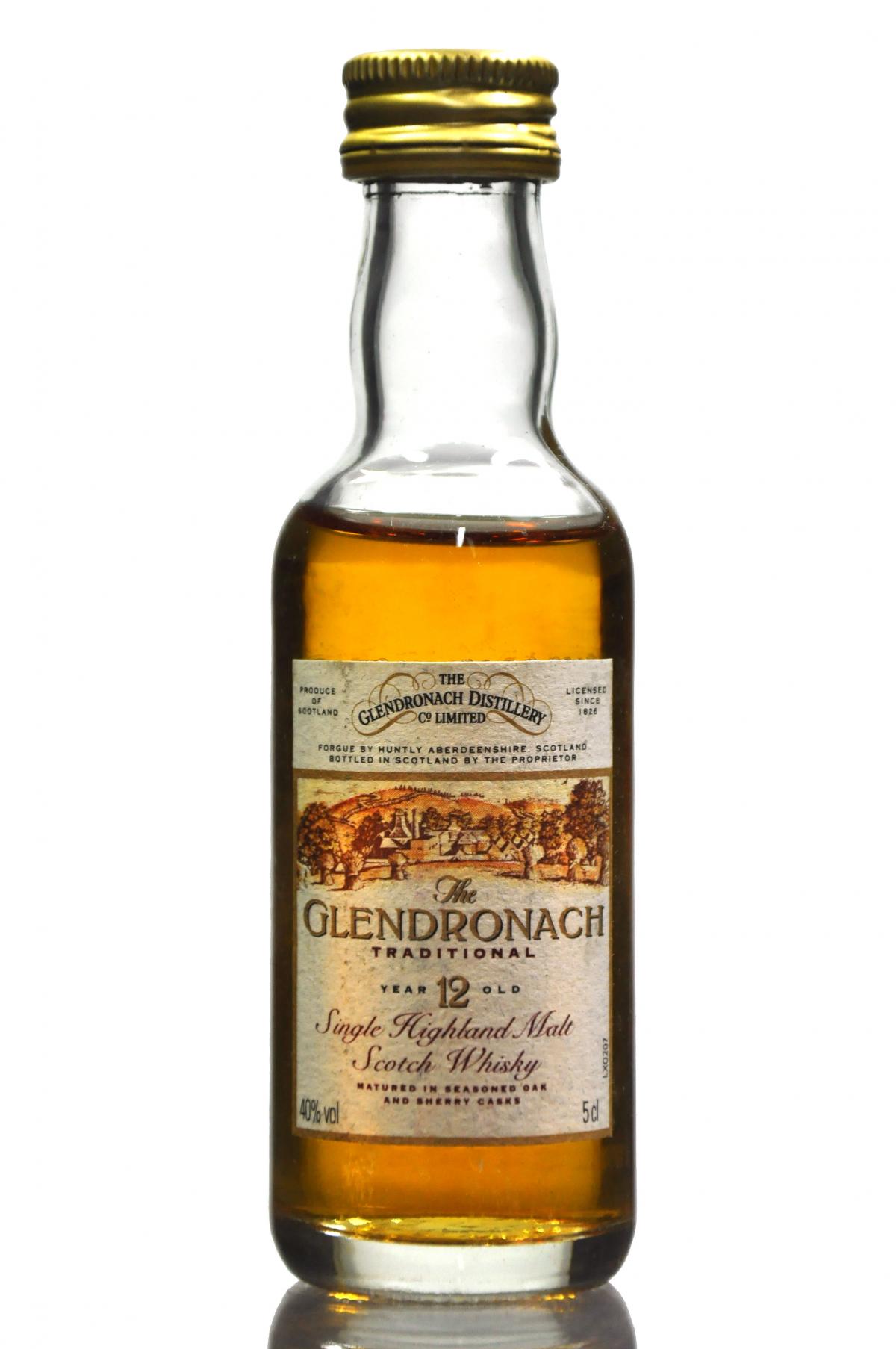 Glendronach 12 Year Old - Traditional Miniature