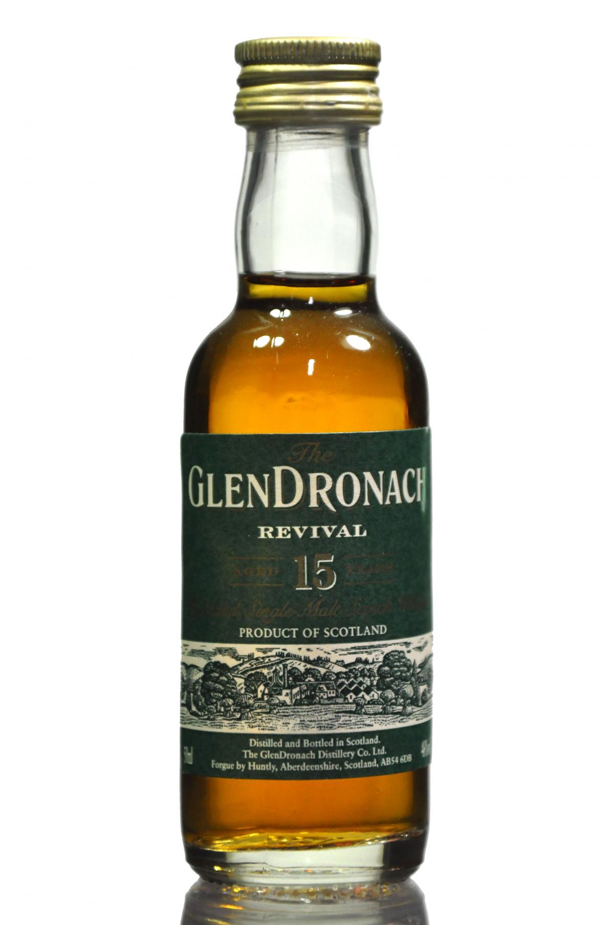 Glendronach 15 Year Old - Revival Miniature