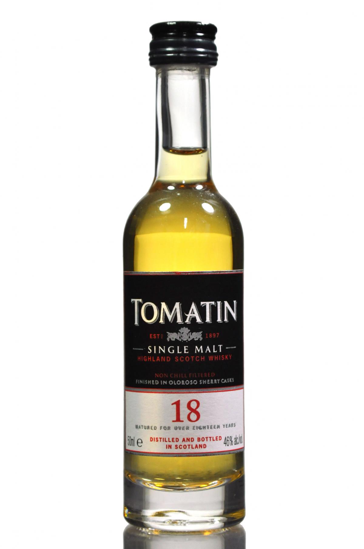 Tomatin 18 Year Old Miniature