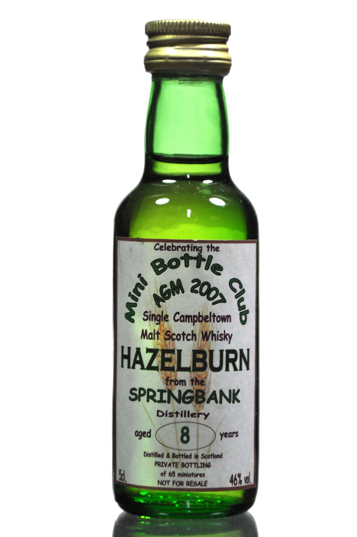Hazelburn (Springbank) 8 Year Old Miniature