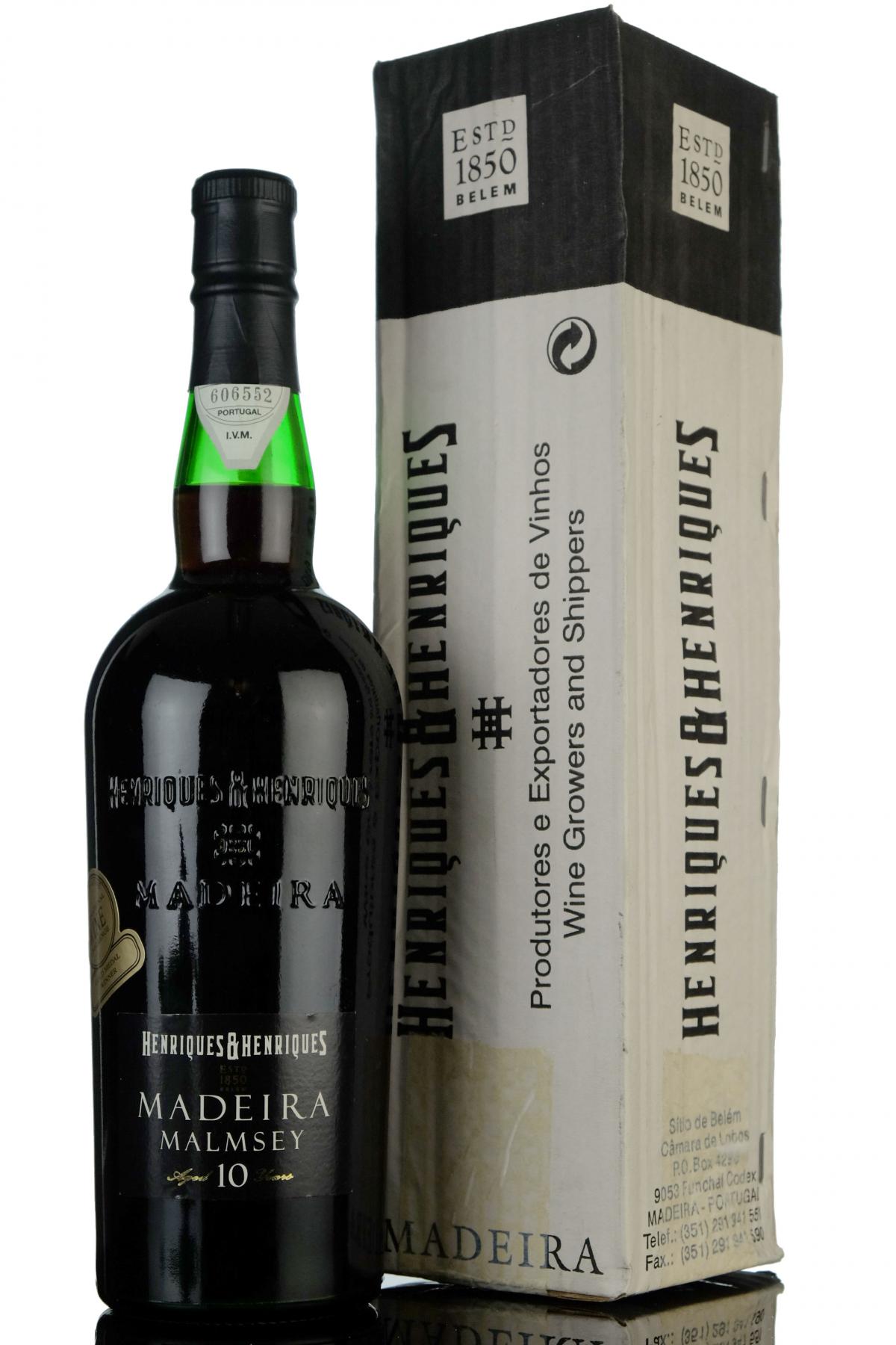Henriques 10 Year Old  Madeira Wine